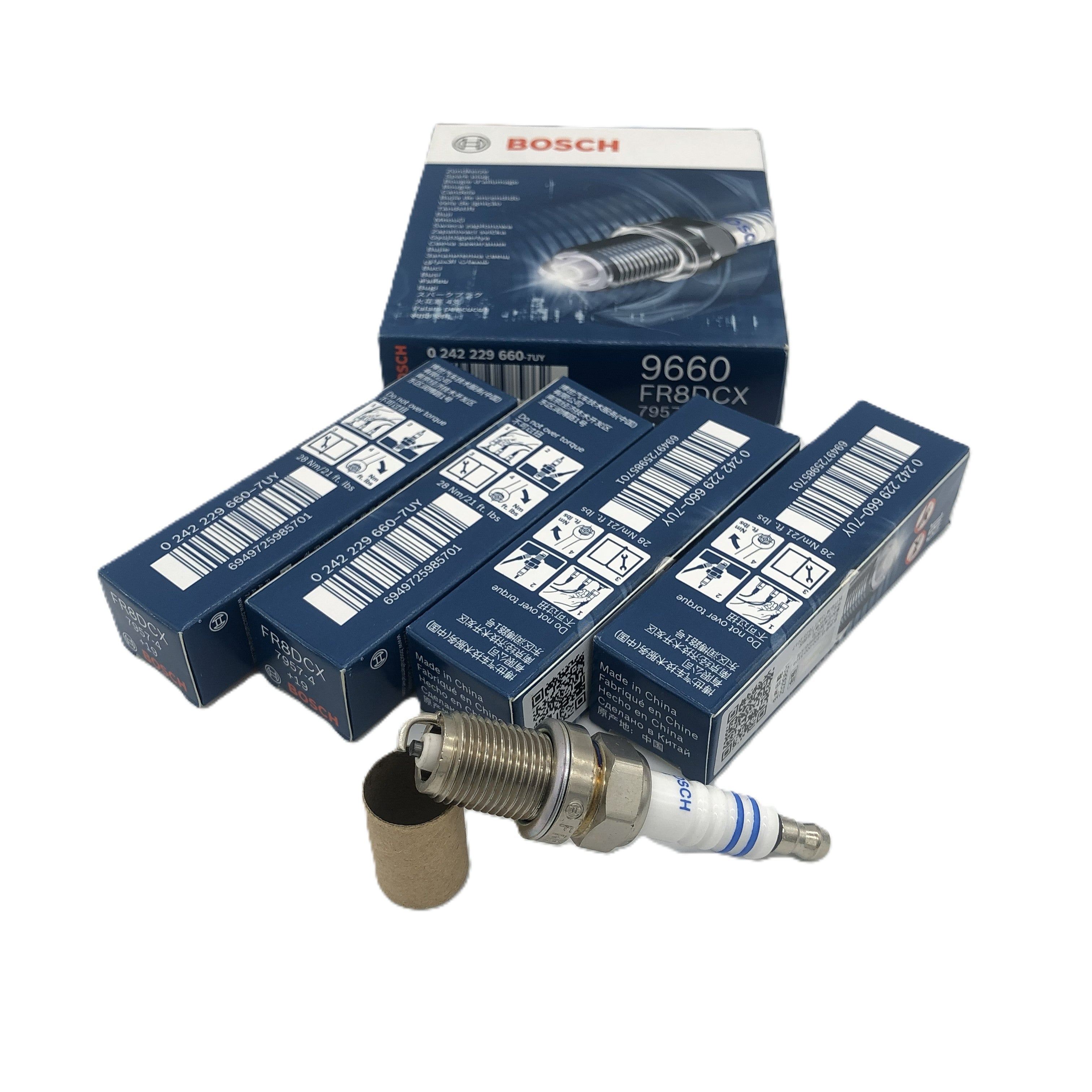 BOSCH Copper with Nickel Spark Plug 0242229660 FR8DCX+