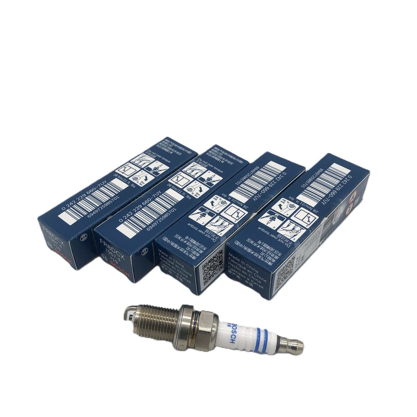 BOSCH Copper with Nickel Spark Plug 0242229660 FR8DCX+