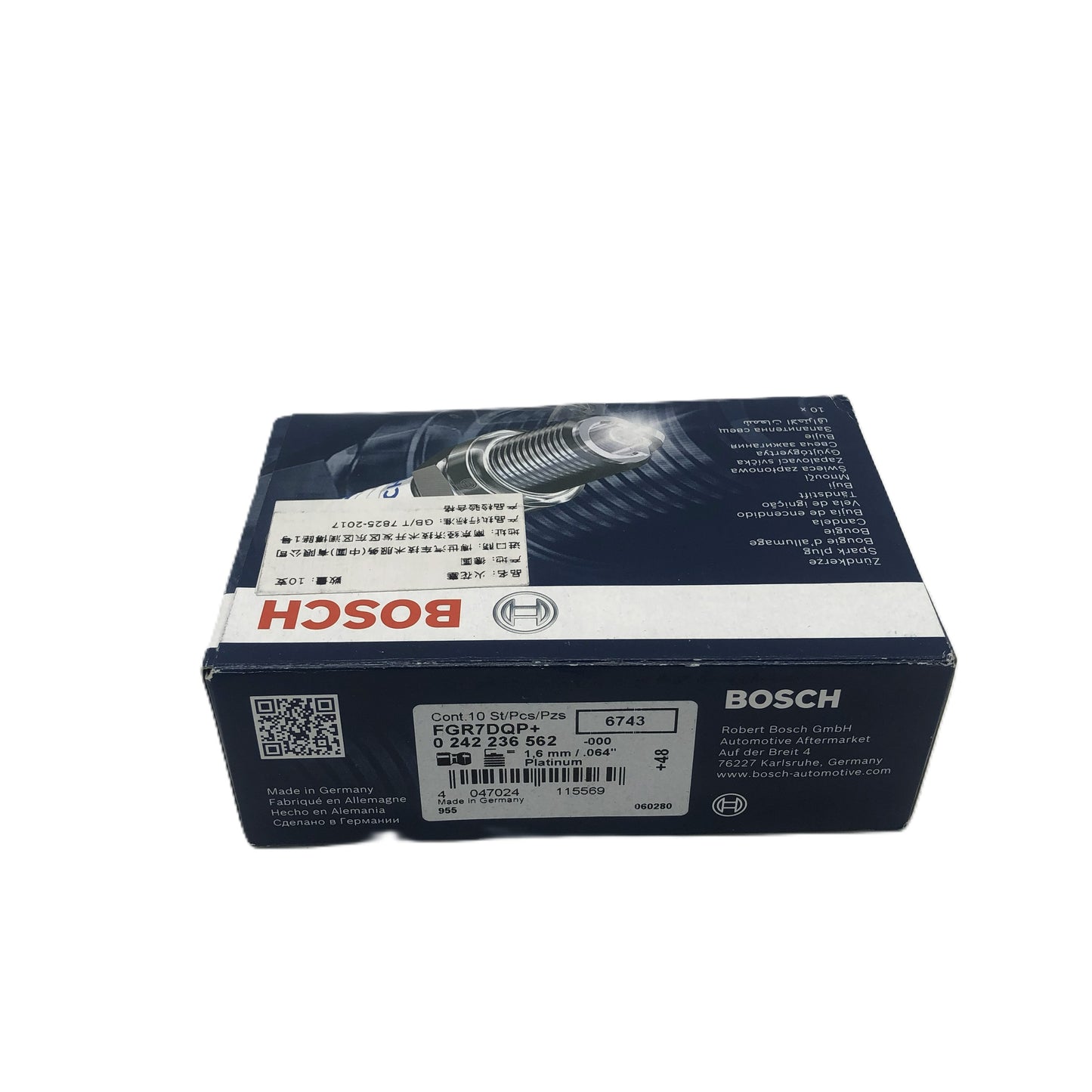 BOSCH Platinum +4 Spark Plug 0242236562 FGR7DQP+