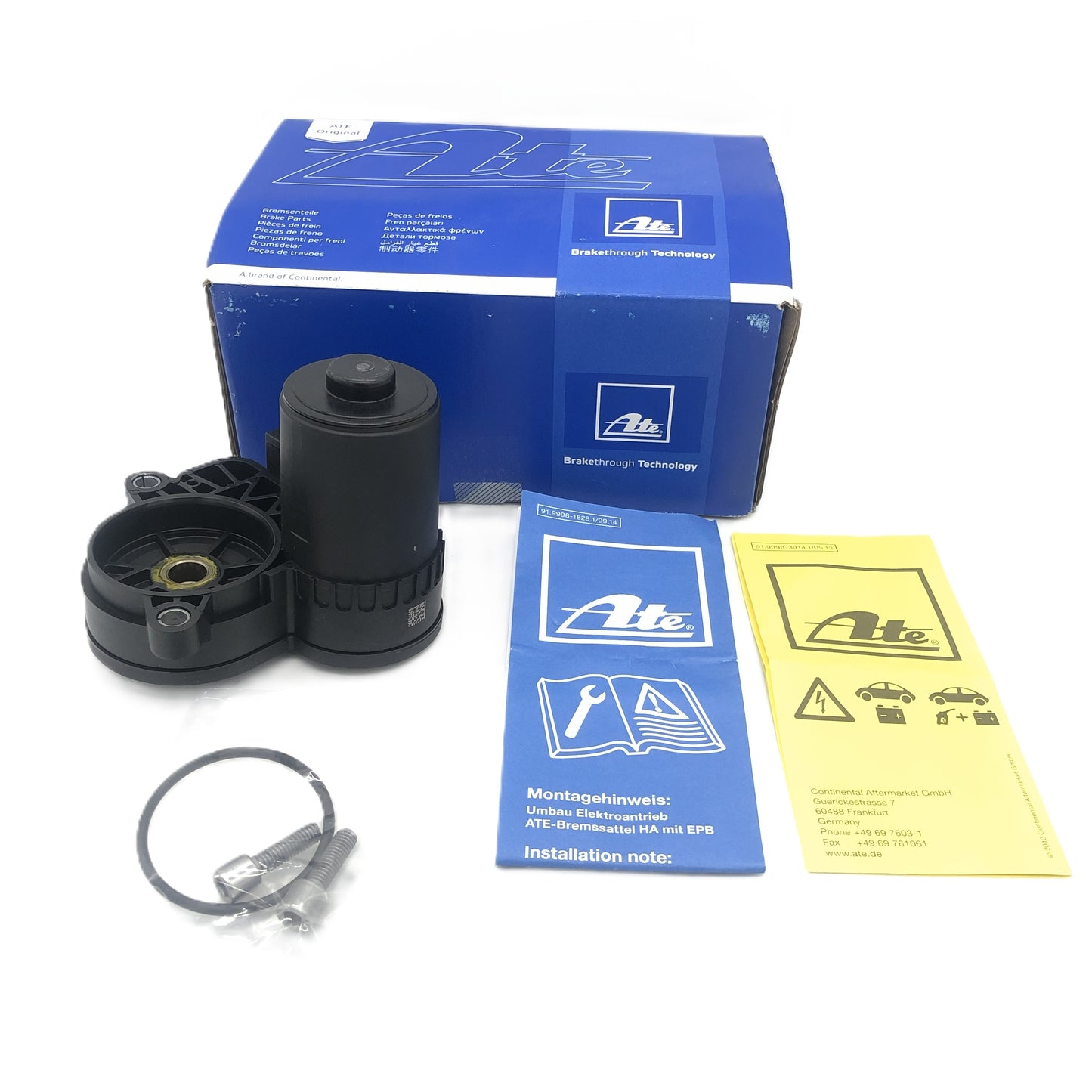 ATE Electronic Parking Brake Caliper with Servomotor Rear Left 24.6281-2007.2  250170