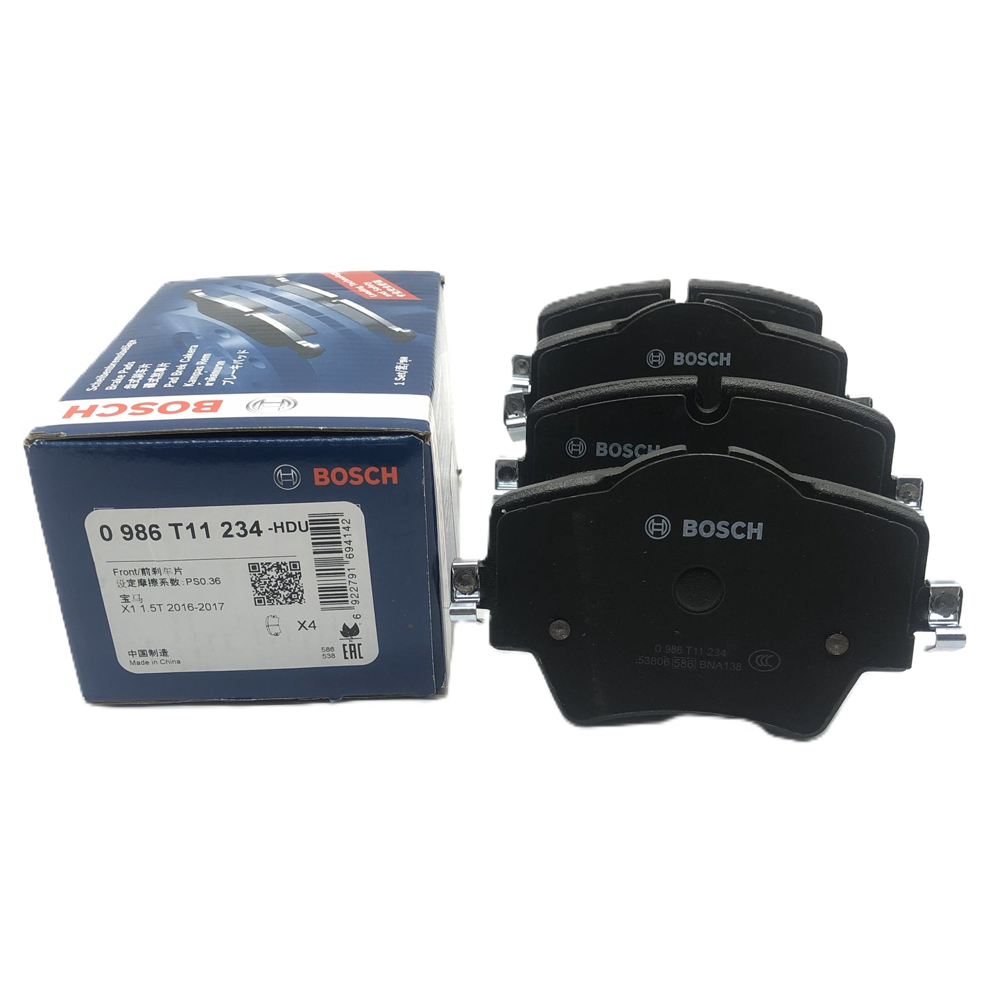 BOSCH Front Disc Brake Pad Set 0986T11234