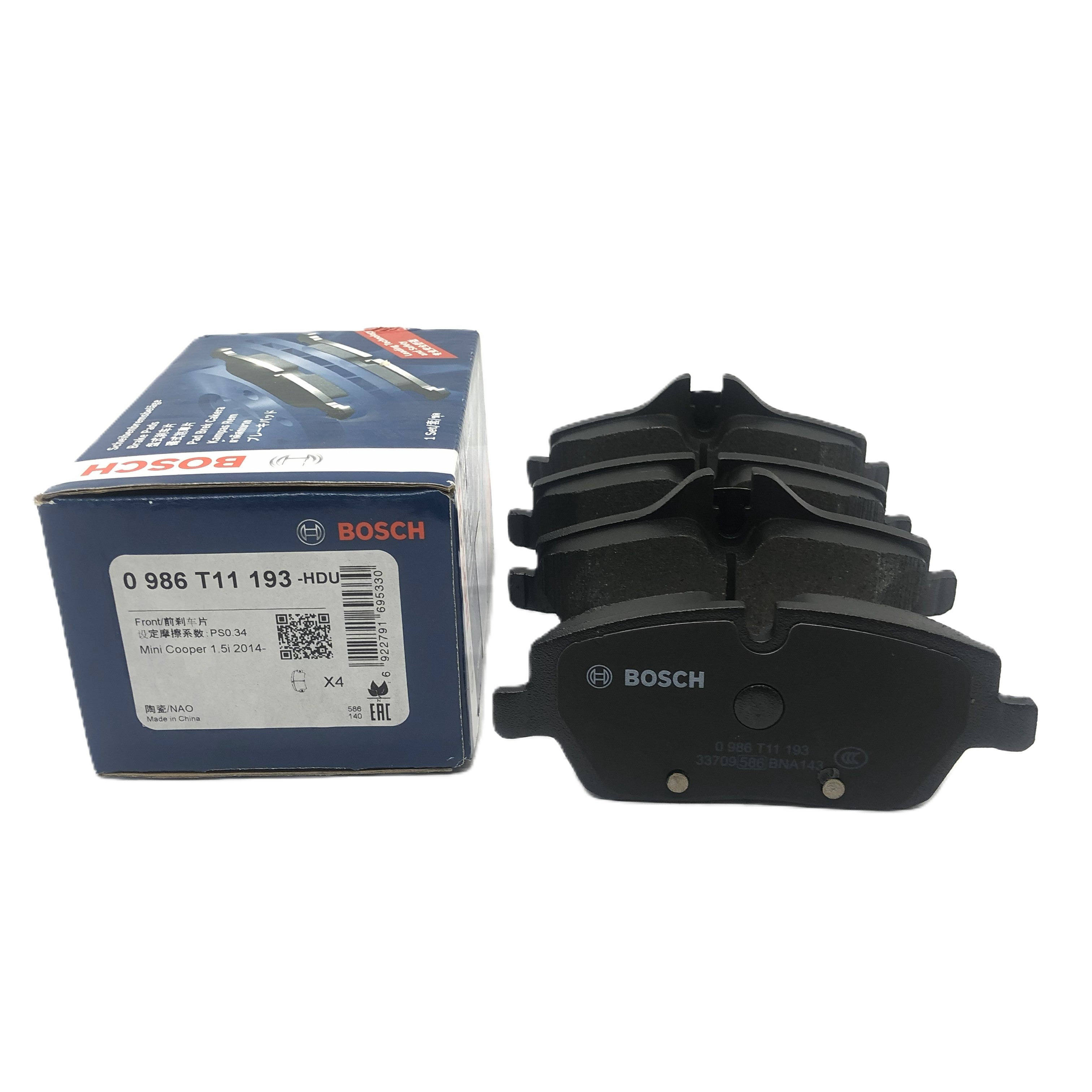 BOSCH Front Ceramic Brake Pad Set 0986T11193