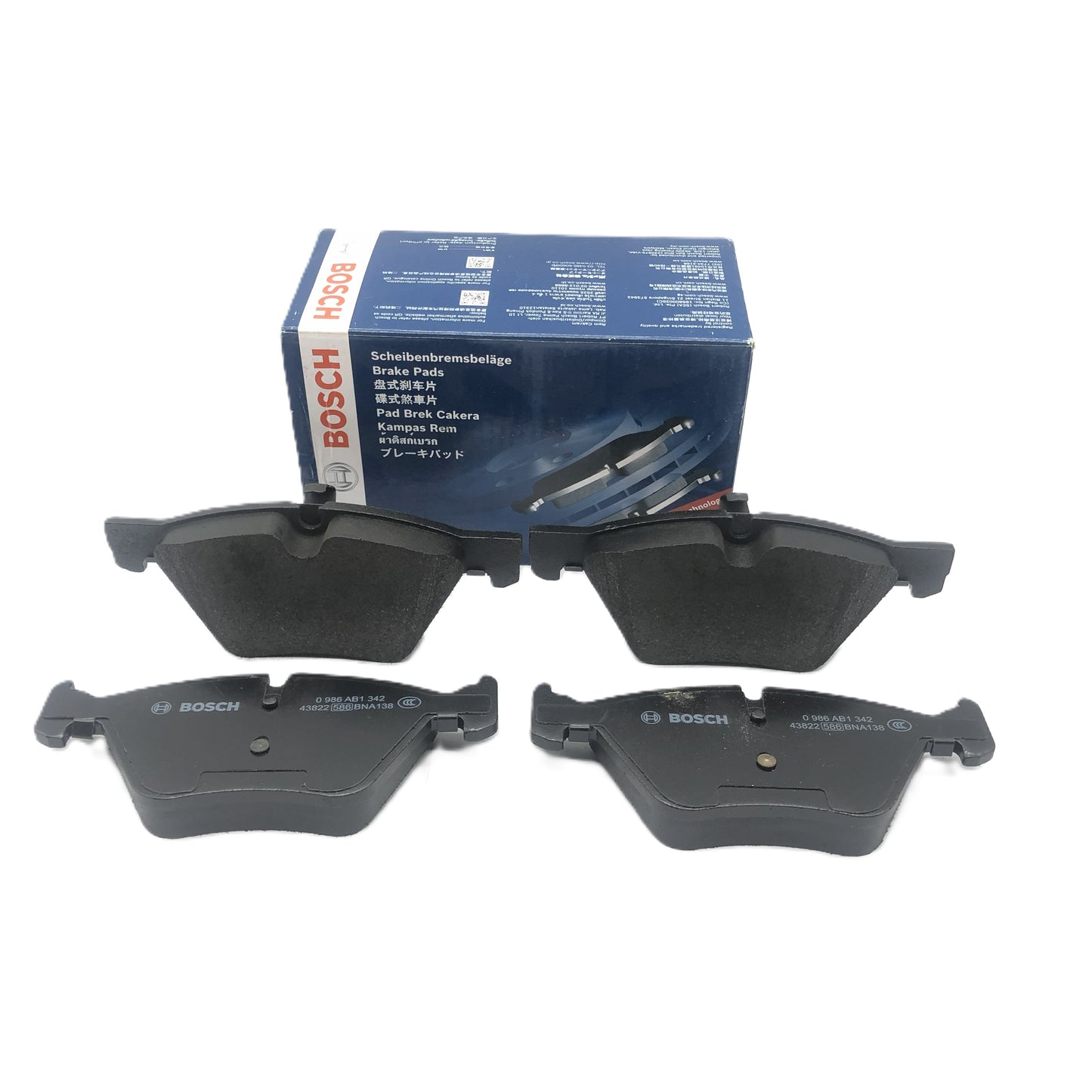 BOSCH Front Ceramic Brake Pad Set 0986AB1342