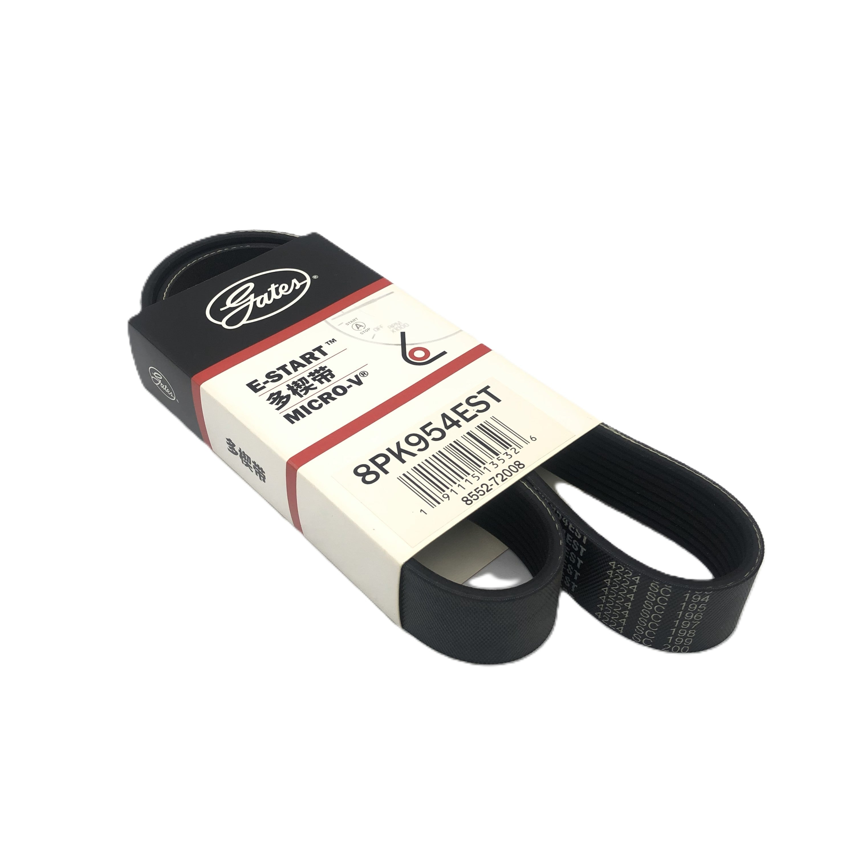 GATES Micro-V Serpentine Belt 8PK954EST