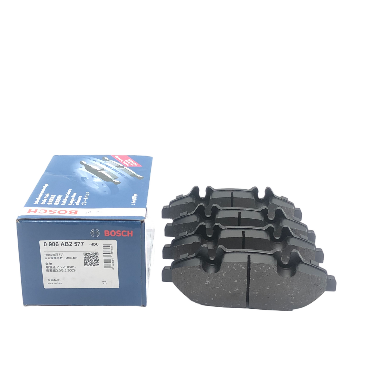 BOSCH Front Ceramic Brake Pad Set 0986AB2577