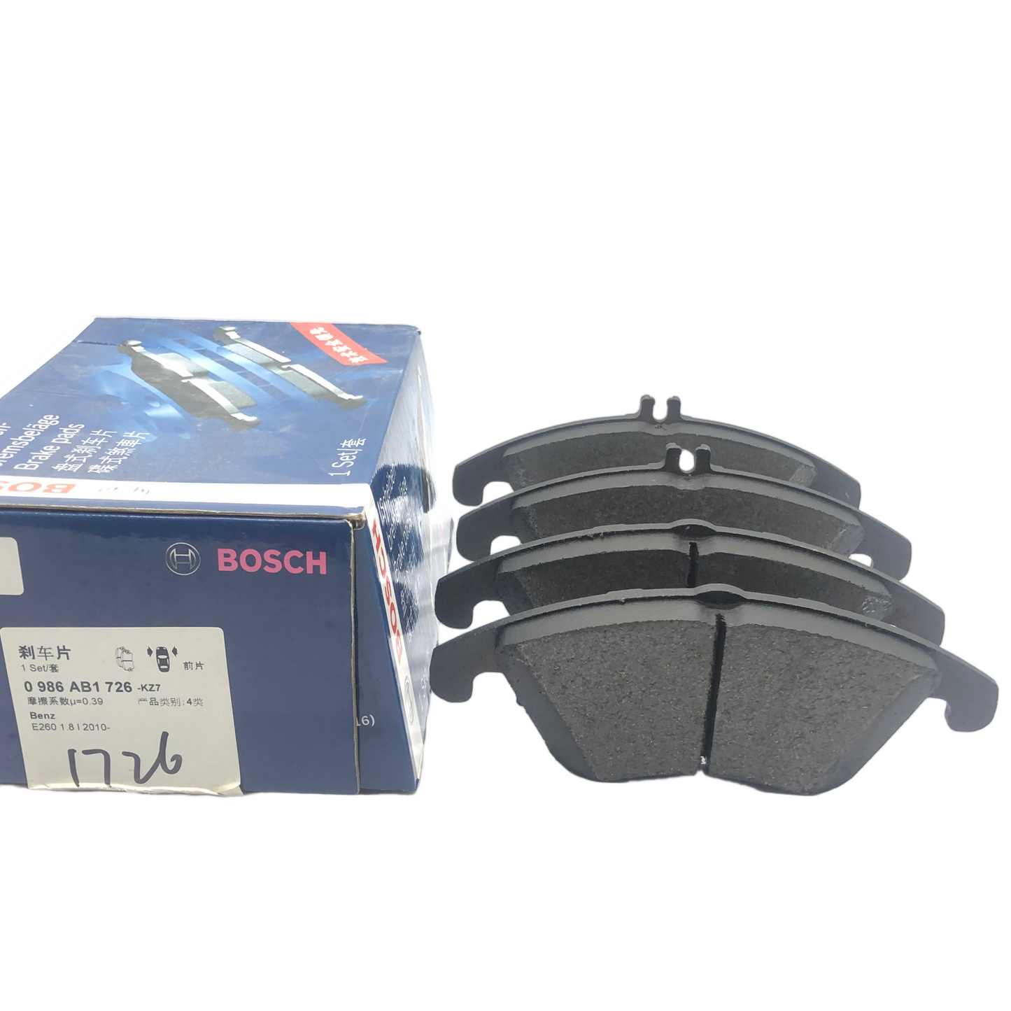 BOSCH Front Ceramic Brake Pad Set 0986AB1726