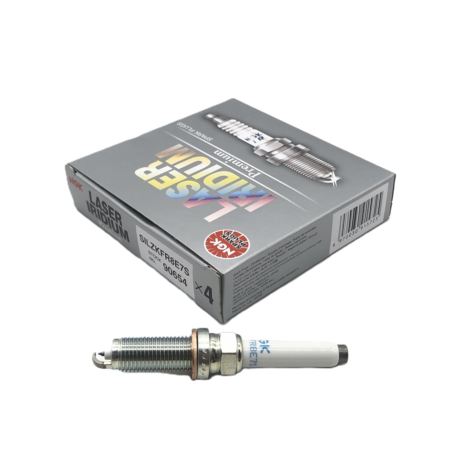 NGK Iridium Platinum Spark Plug SILZKFR8E7S/90654