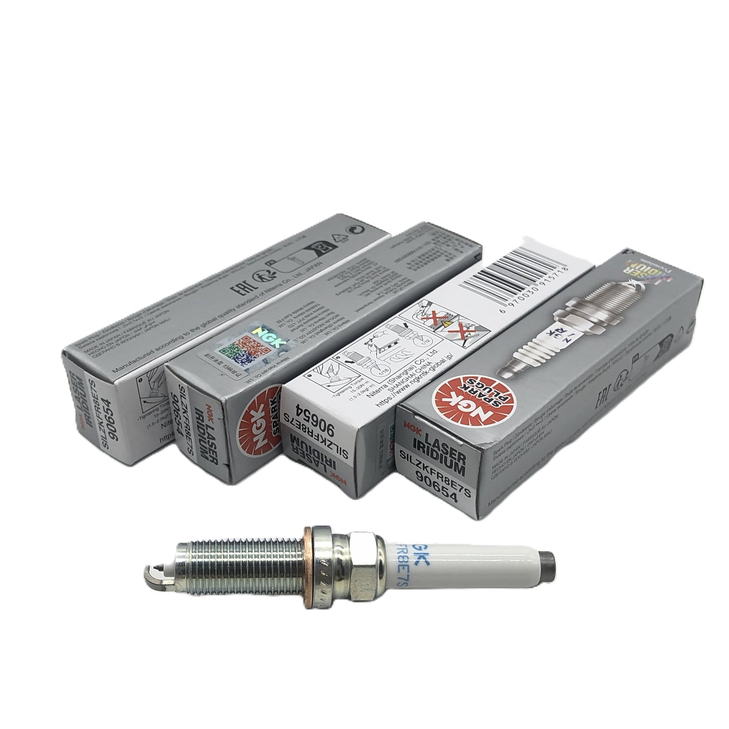 NGK Iridium Platinum Spark Plug SILZKFR8E7S/90654