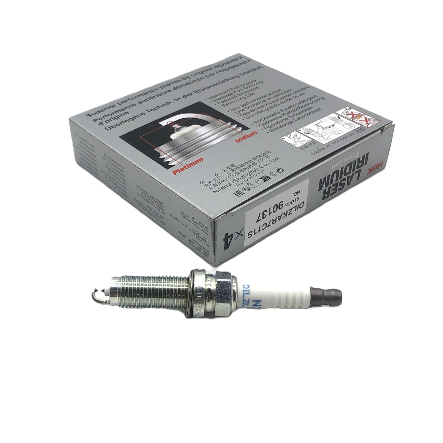 NGK Iridium Platinum Spark Plug DILZKAR7C11S(90137)