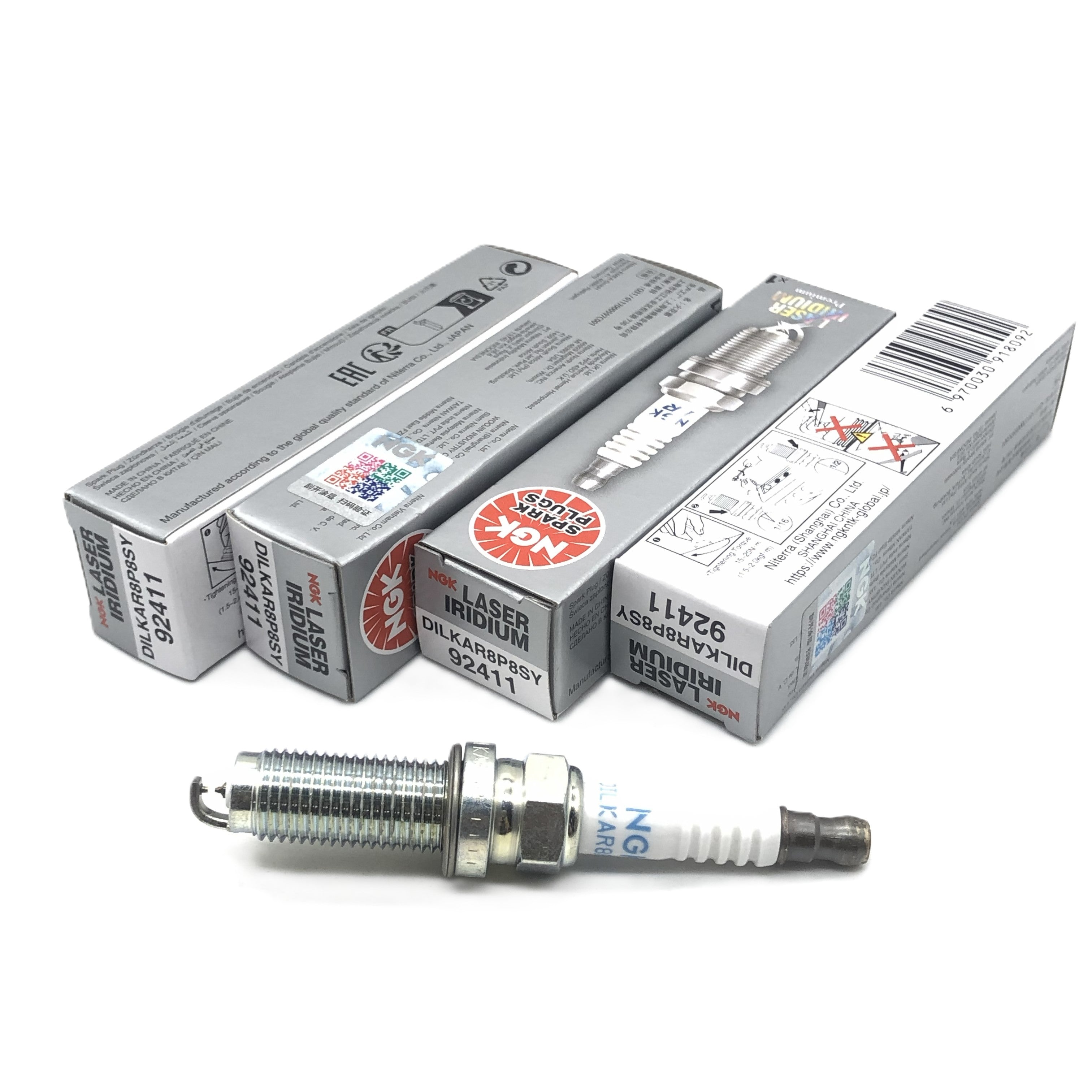 NGK Iridium Platinum Spark Plug DILKAR8P8SY（92411）