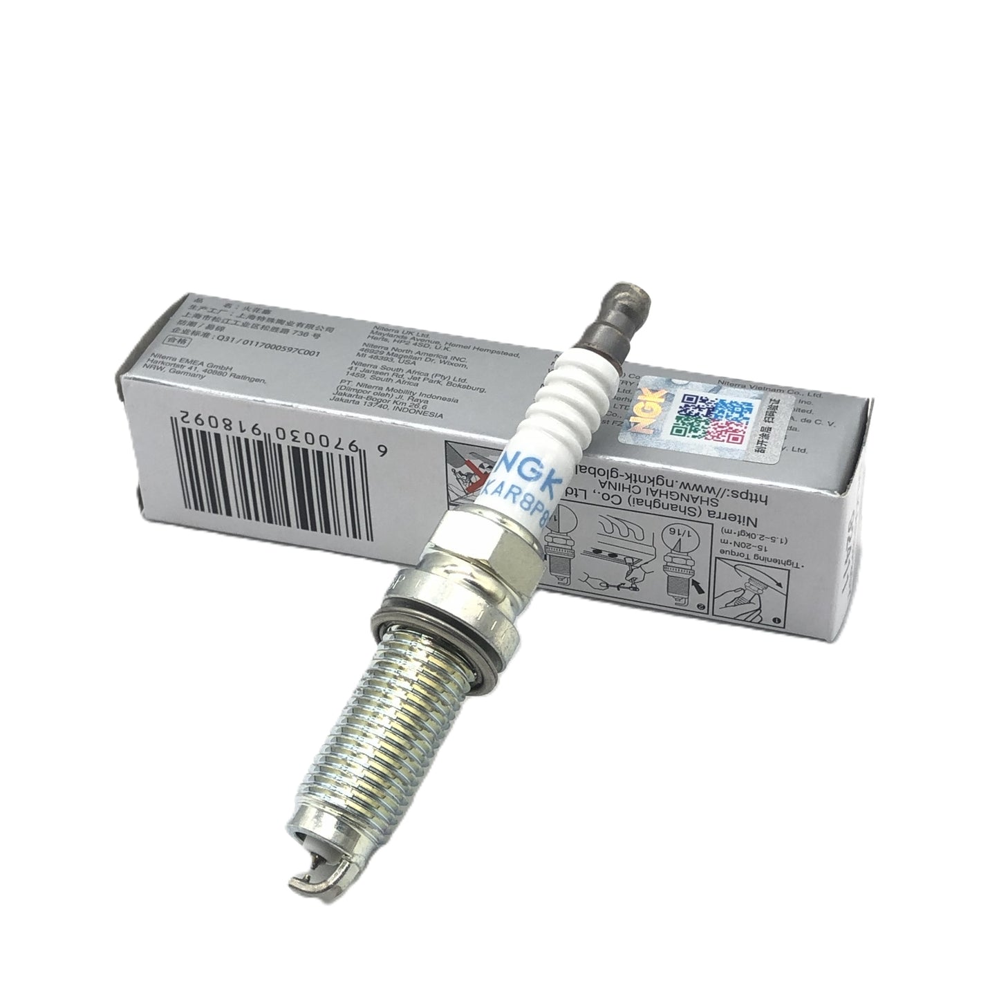 NGK Iridium Platinum Spark Plug DILKAR8P8SY（92411）