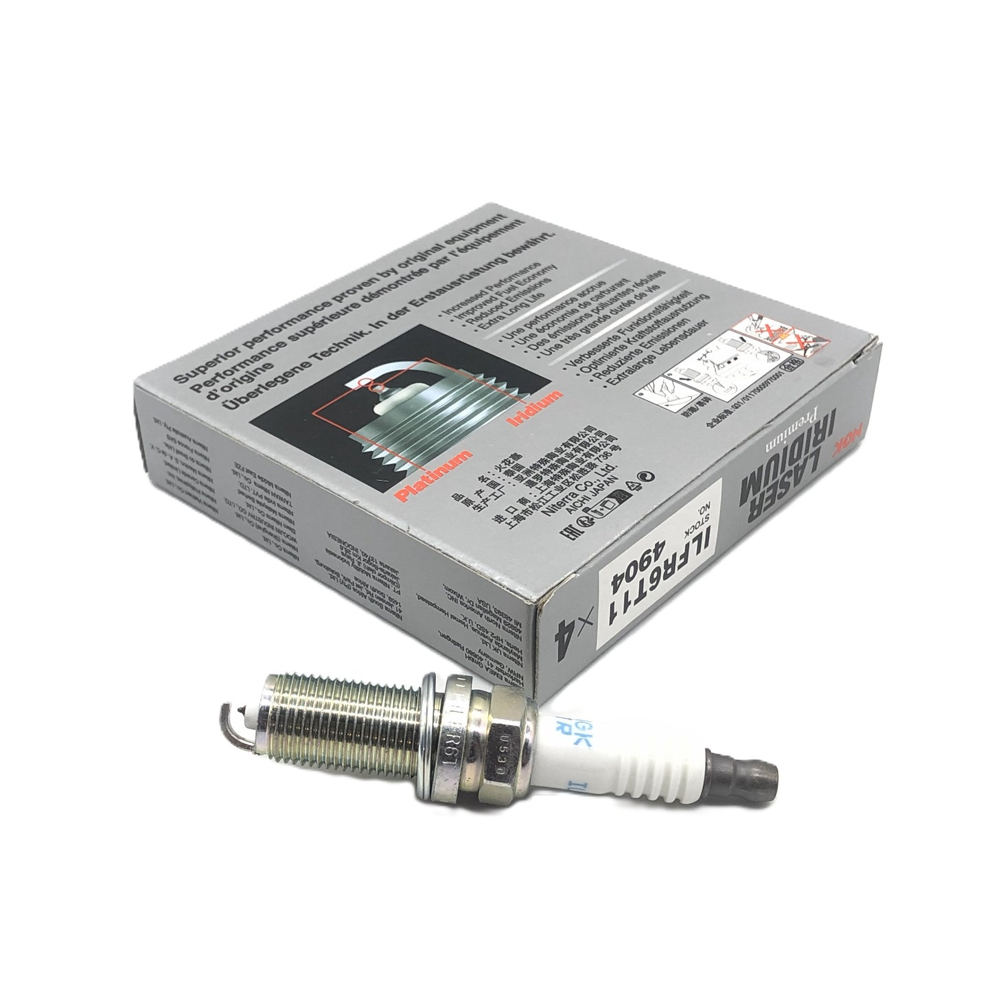 NGK Iridium Platinum Spark Plug ILFR6T-11(4904)