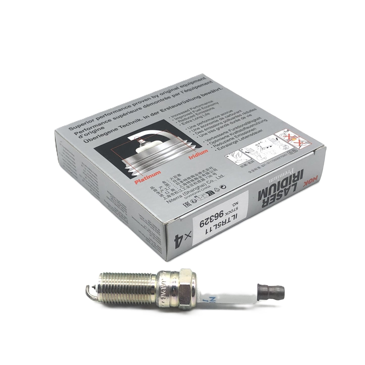 NGK Iridium Platinum Spark Plug ILTR5L11/96329