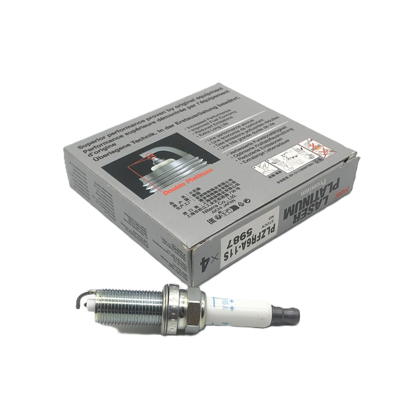 NGK Platinum Spark Plug PLZFR6A-11S 5987