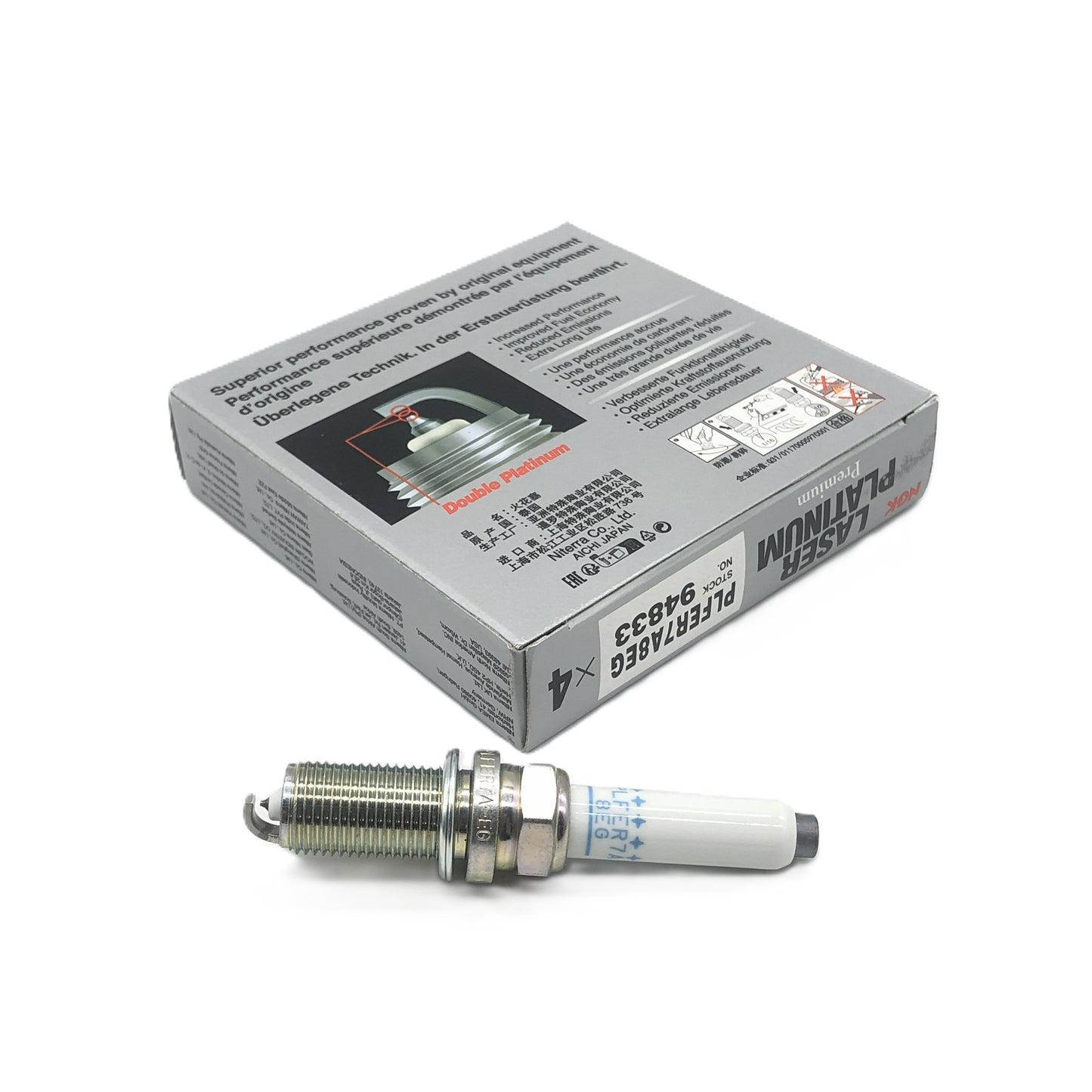 NGK Platinum Spark Plug PLFER7A8EG(94833)