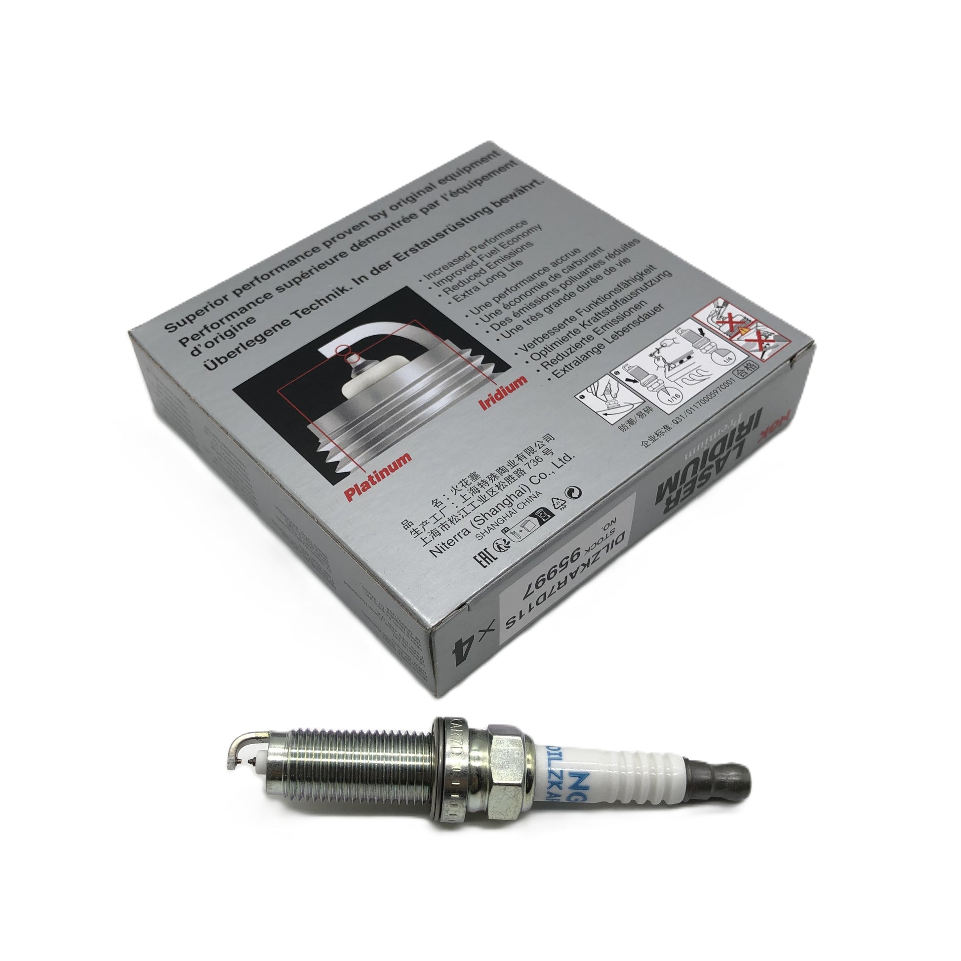 NGK Laser Iridium Spark Plug DILZKAR7D11S image 2 Candru