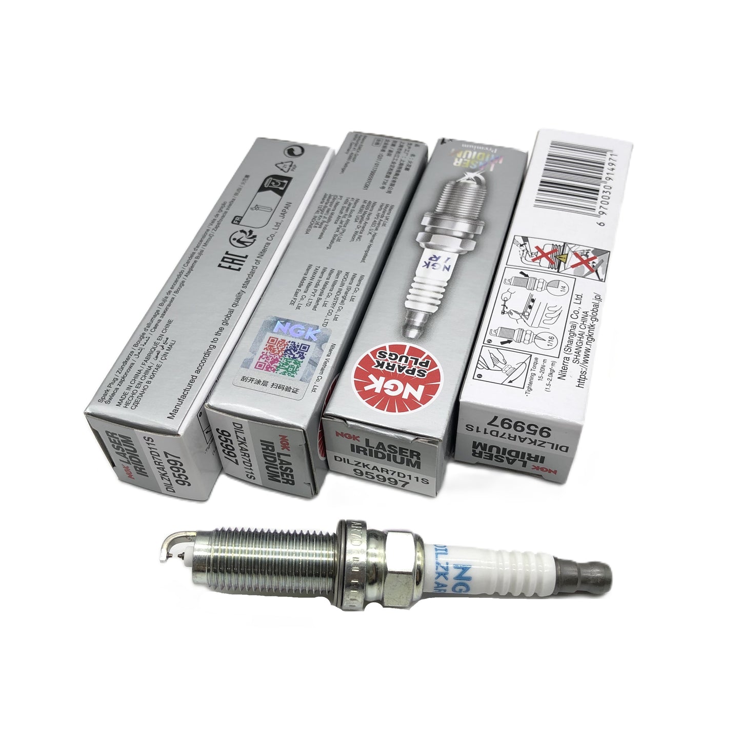 NGK Laser Iridium Spark Plug DILZKAR7D11S image 3 Candru