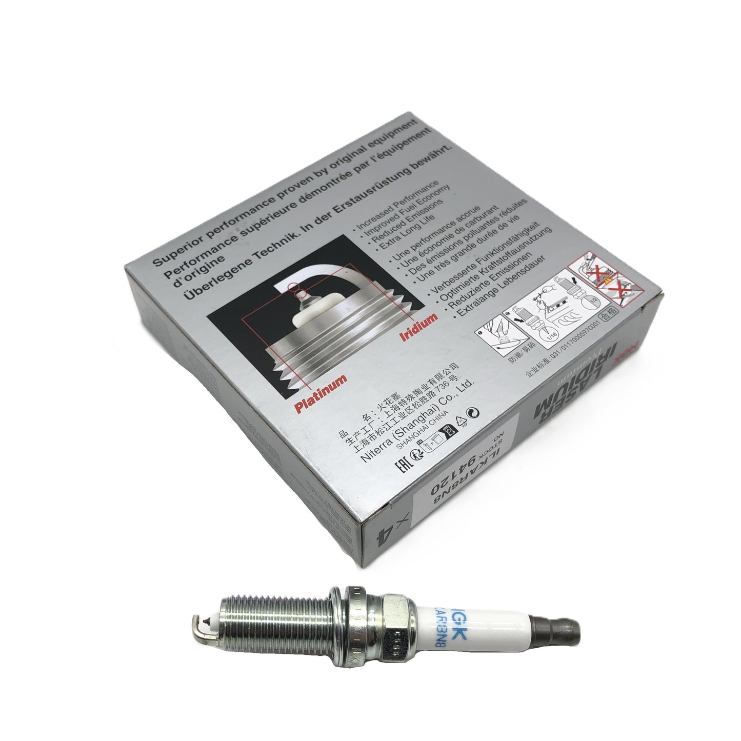 NGK Laser Iridium Spark Plug ILKAR8N8 image 3 Candru