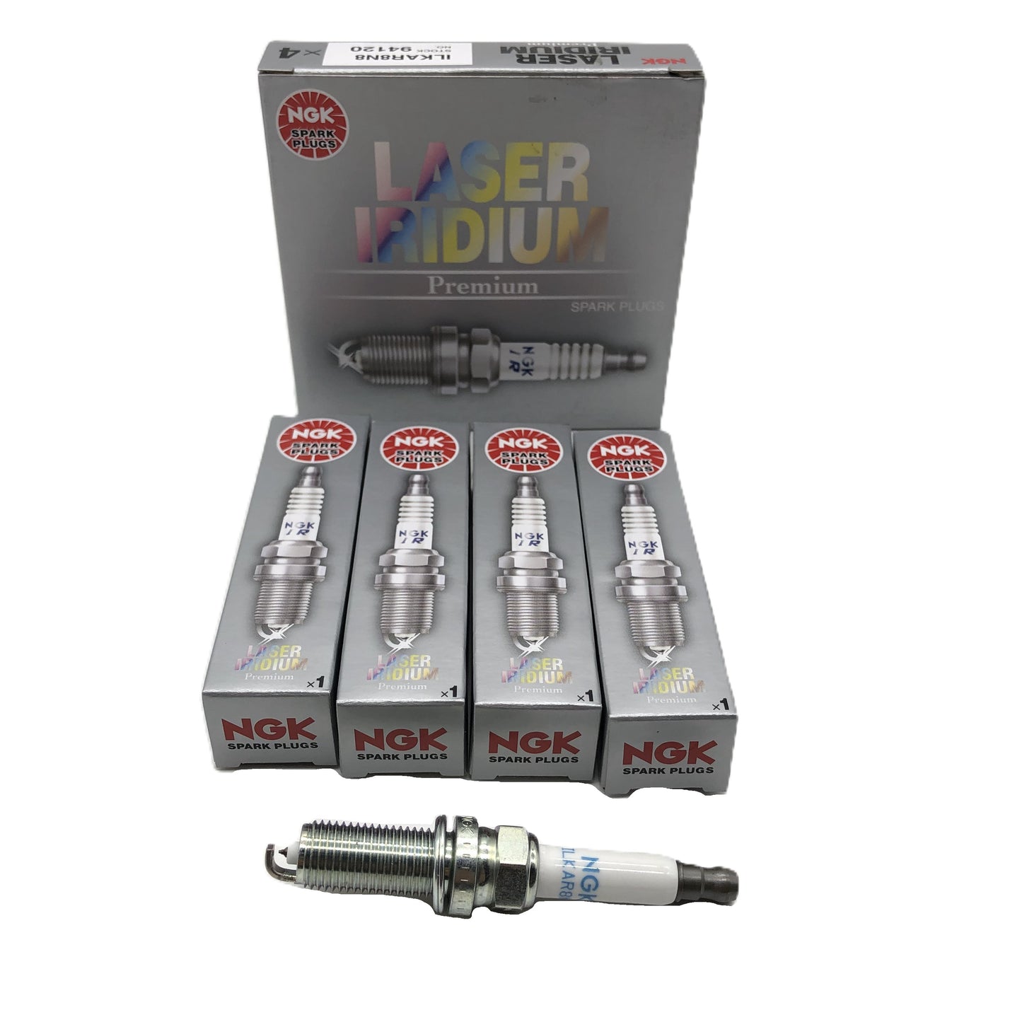 NGK Laser Iridium Spark Plug ILKAR8N8 image 1 Candru