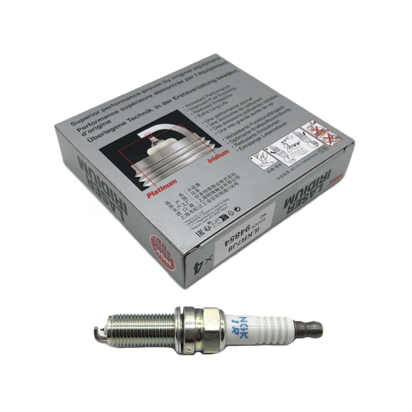 NGK Laser Iridium Spark Plug ILKR7J8 image 2 Candru