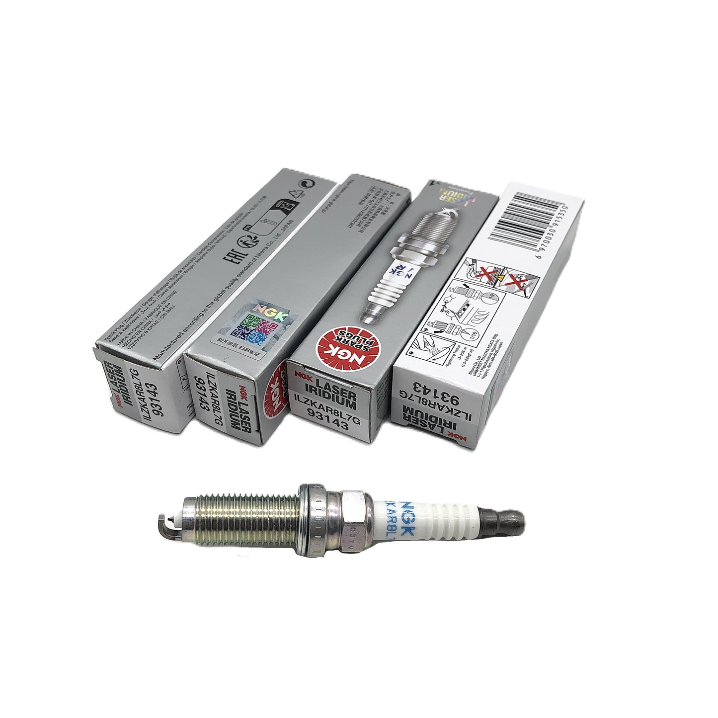 NGK Laser Iridium Spark Plug ILZKAR8L7G image 3 Candru