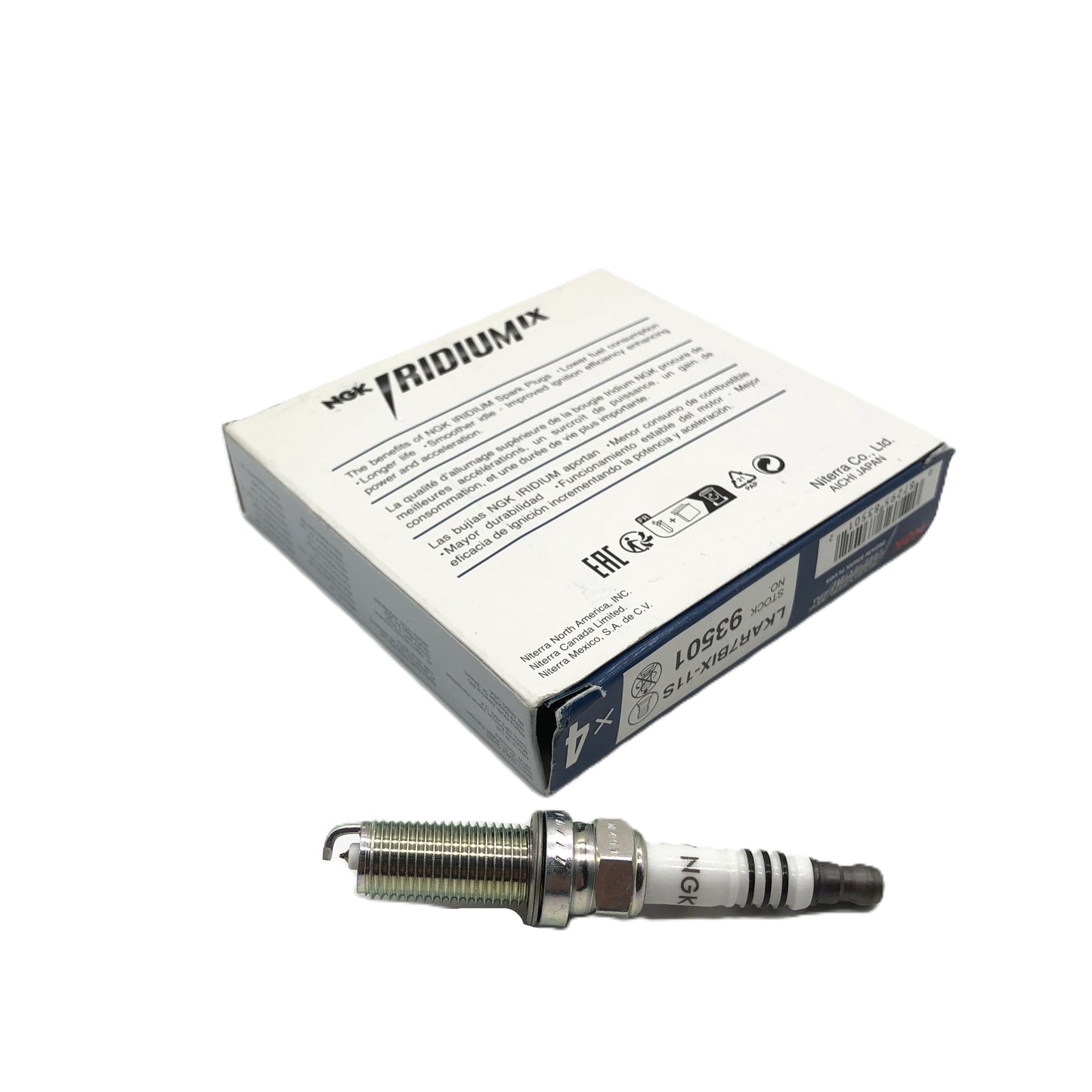 NGK Iridium IX Spark Plug LKAR7BIX-11S image 2 Candru