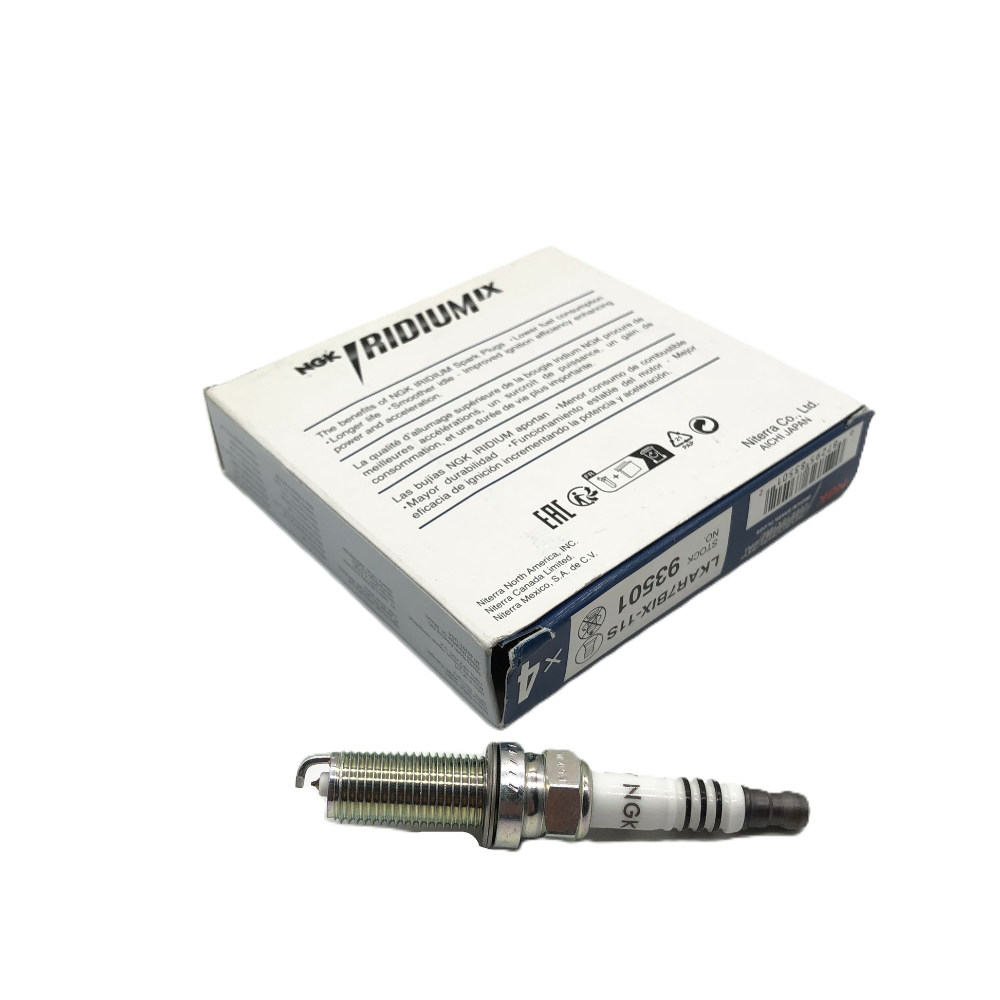 NGK Iridium IX Spark Plug LKAR7BIX-11S image 2 Candru