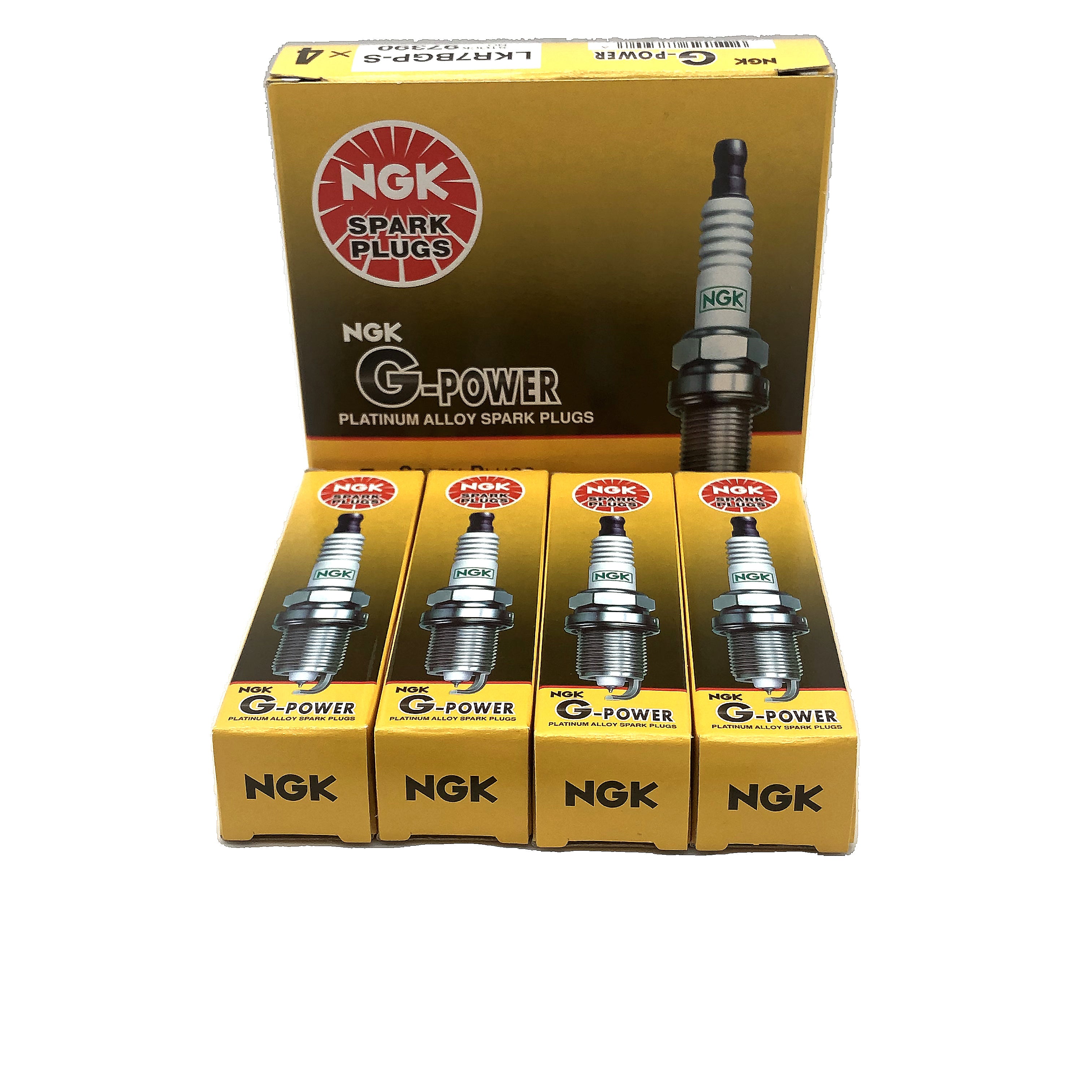 NGK G-POWER Platinum Alloy Spark Plugs LKR7BGP-S/97390 image 1 Candru