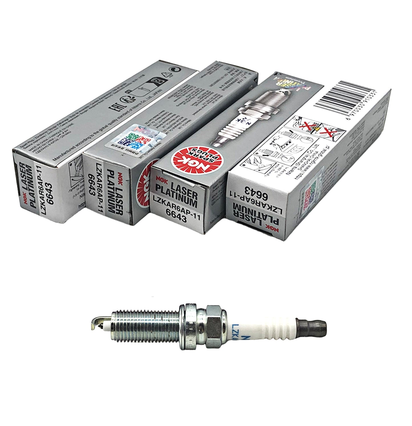 NGK Laser Platinum Spark Plug LZKAR6AP-11 6643