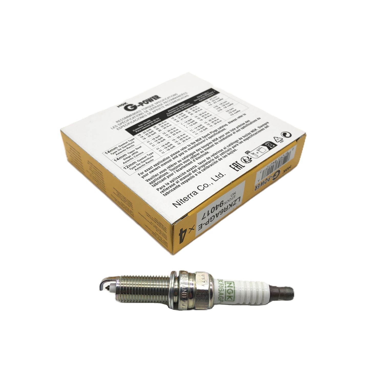 NGK G-Power Platinum Spark Plug LZKR6AGP-E image 3 Candru