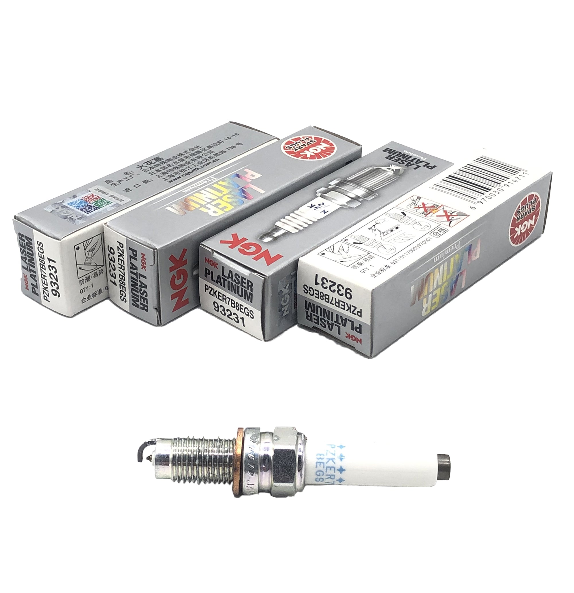 NGK Platinum Spark Plug PZKER7B8EGS 93231