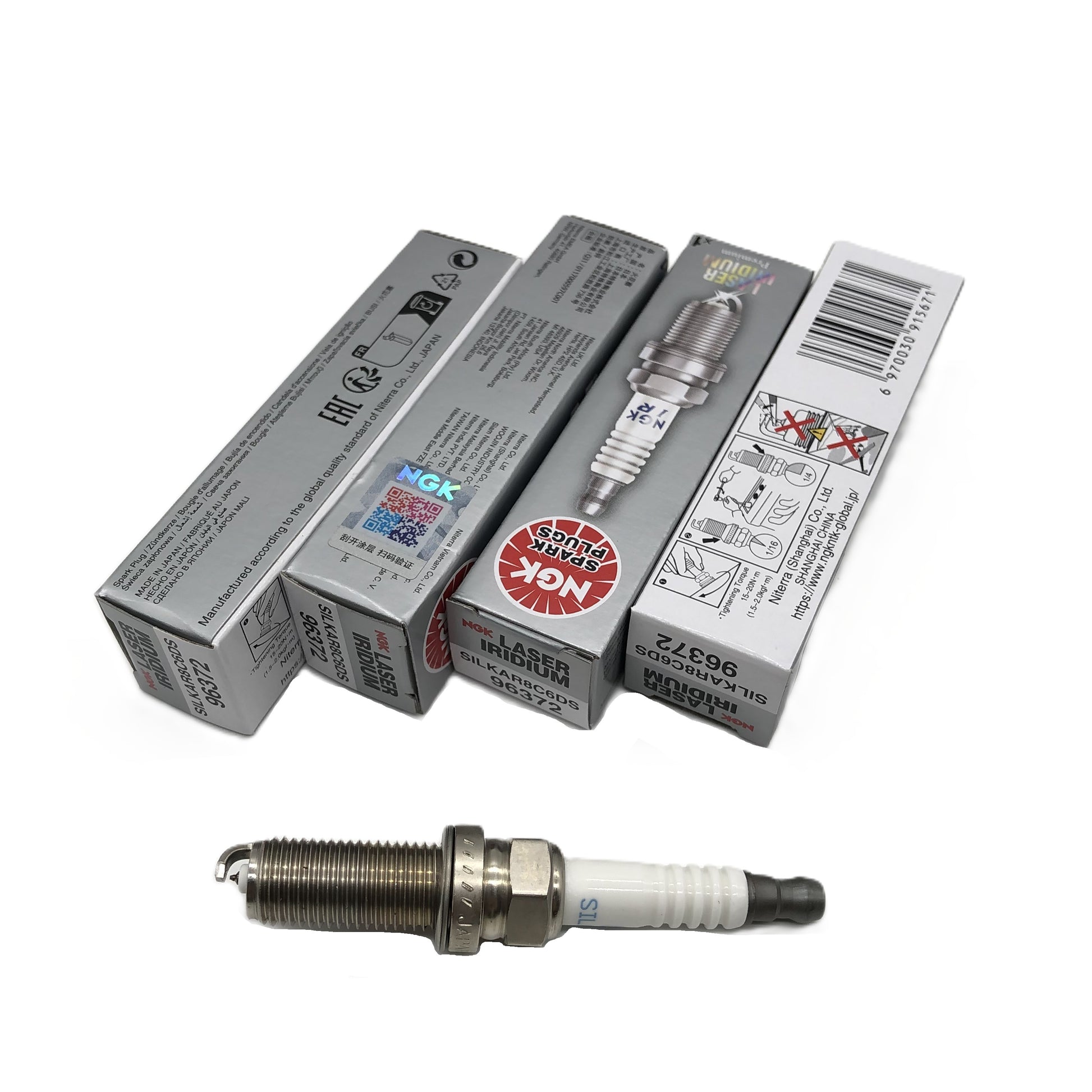 NGK Laser Iridium Spark Plug SILKAR8C6DS image 3 Candru