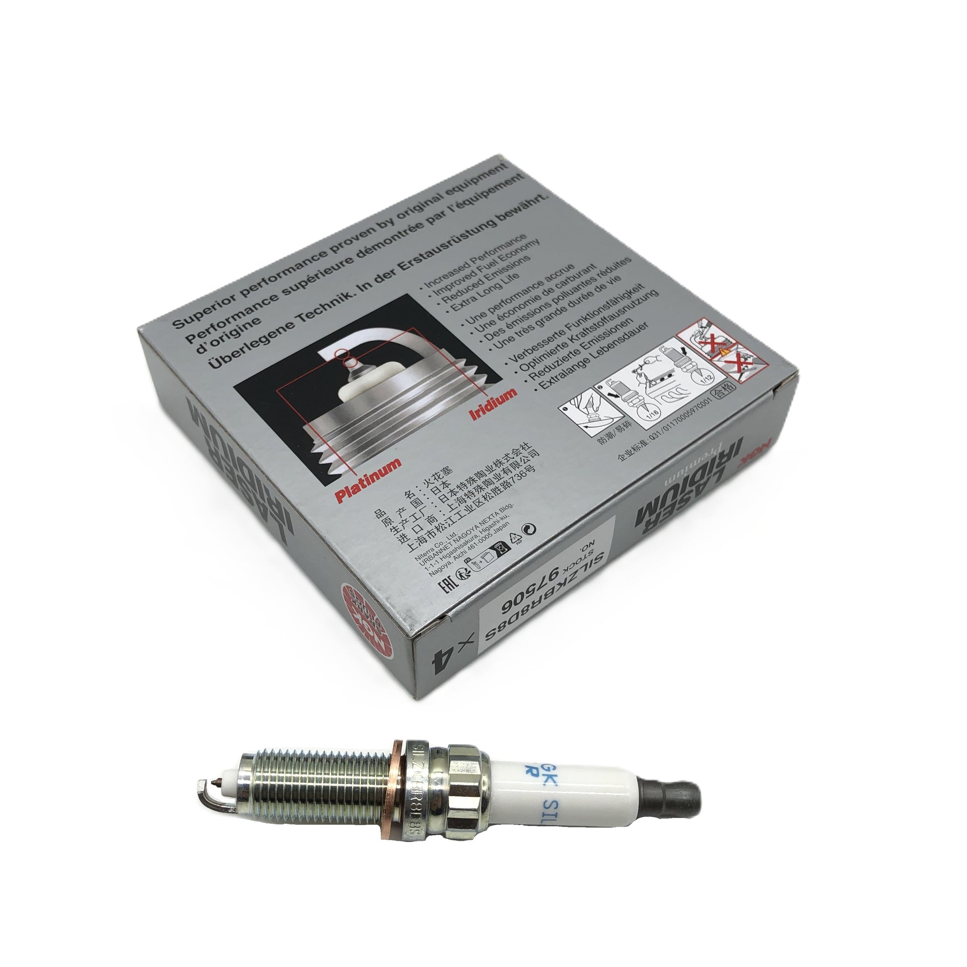 NGK Laser Iridium Spark Plug SILZKBR8D8S image 4 Candru