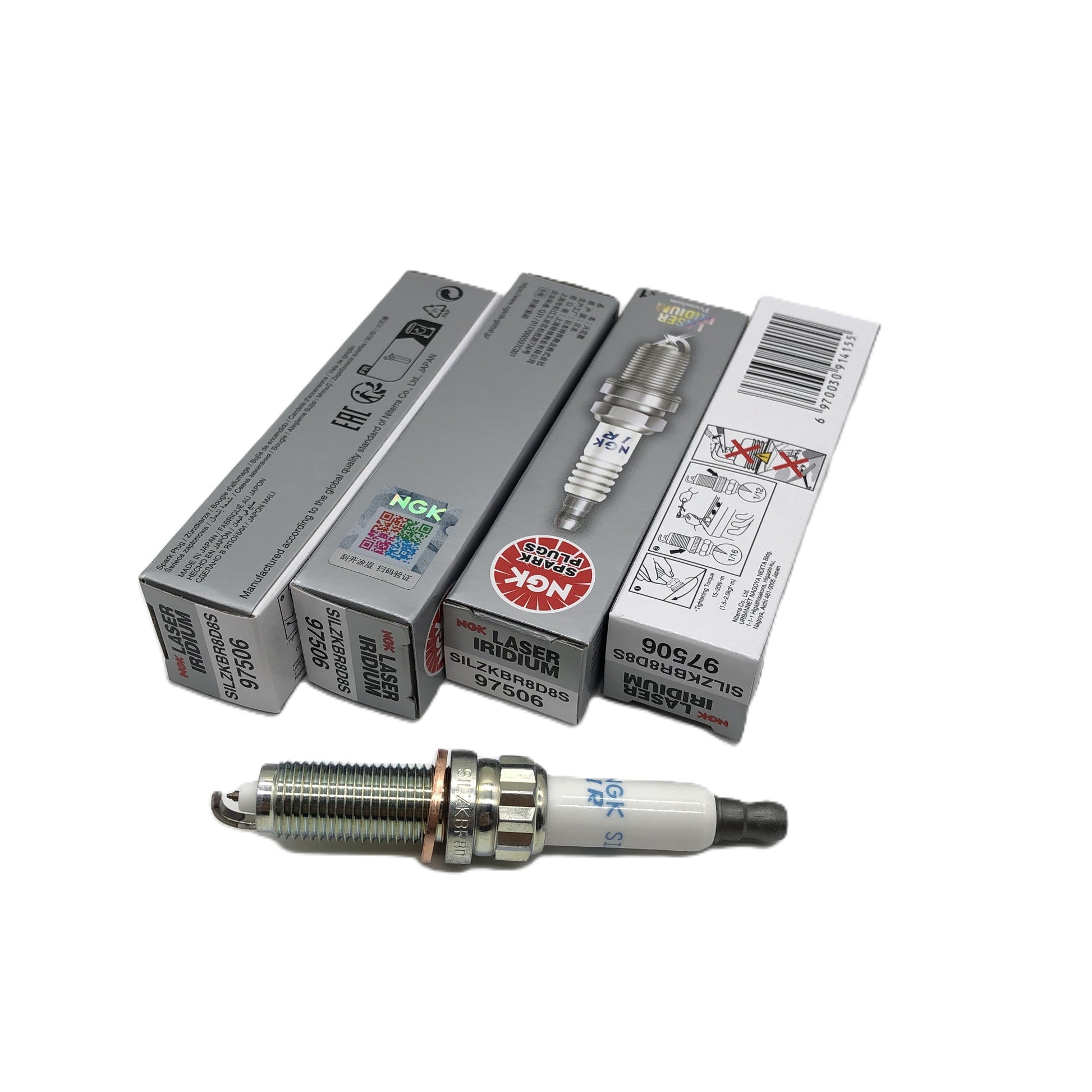 NGK Laser Iridium Spark Plug SILZKBR8D8S image 2 Candru