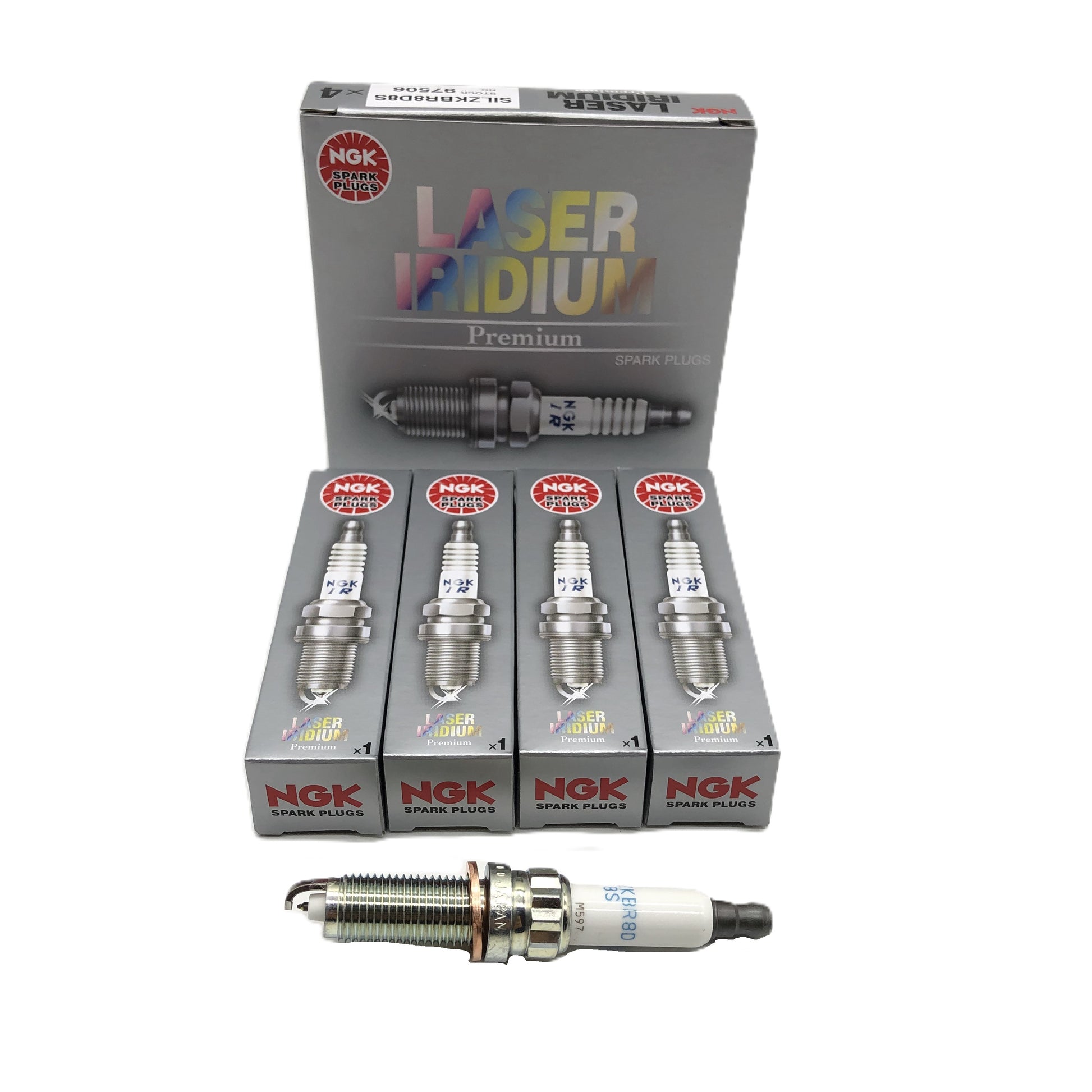 NGK Laser Iridium Spark Plug SILZKBR8D8S image 1 Candru