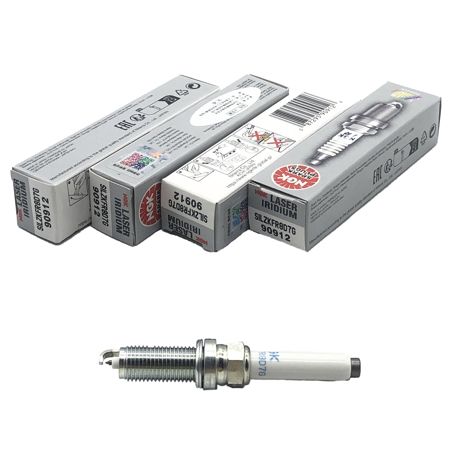 NGK Laser Iridium Spark Plug SILZKFR8D7G 90912