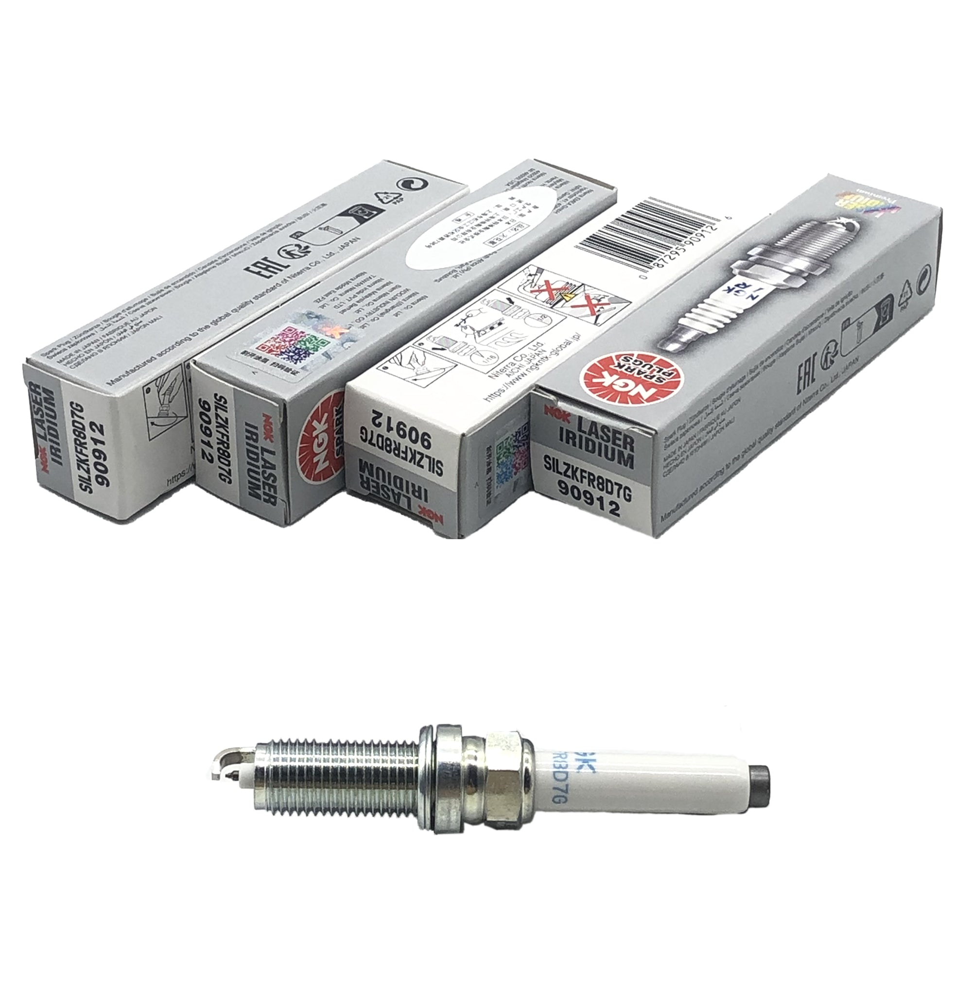 NGK Laser Iridium Spark Plug SILZKFR8D7G 90912