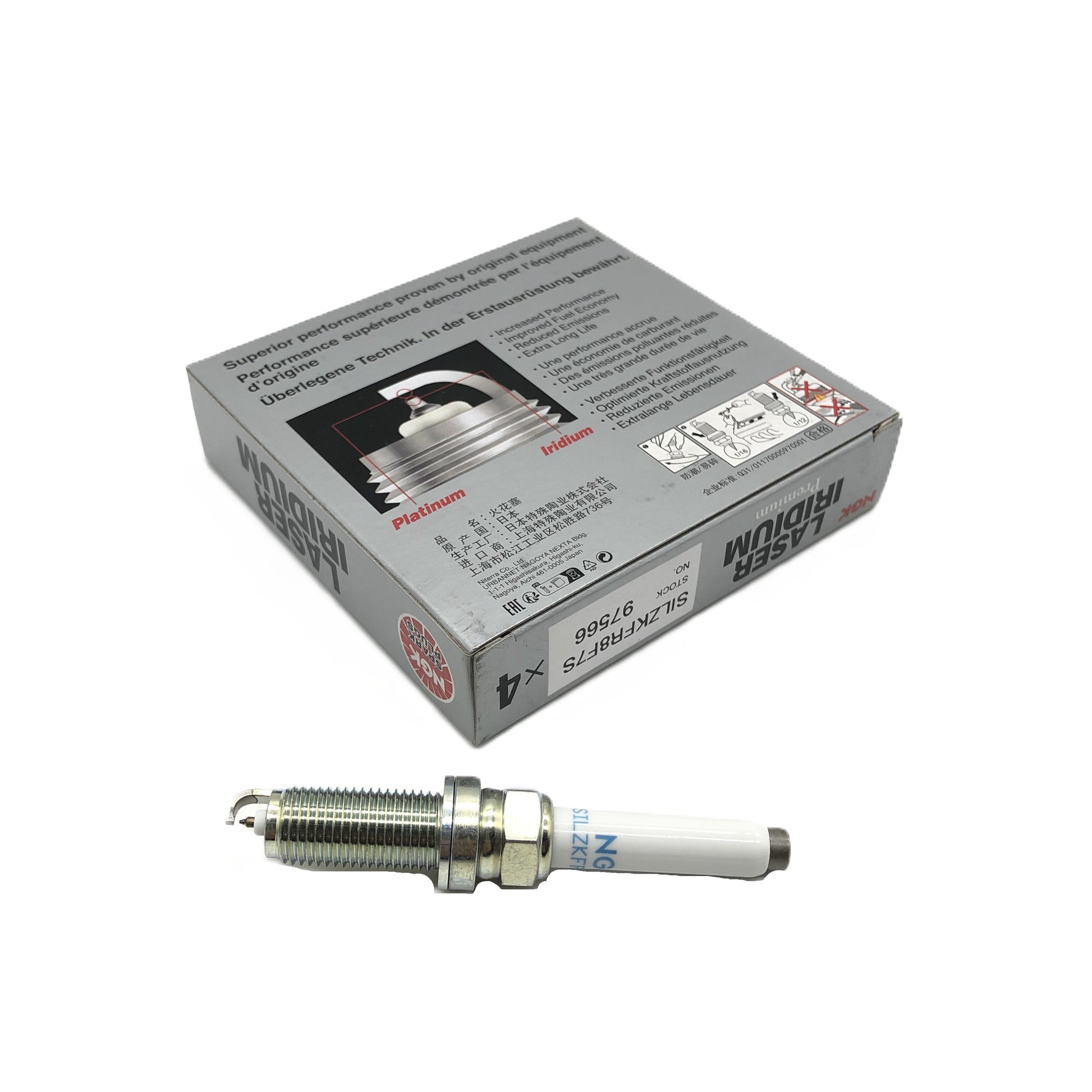 NGK Laser Iridium Spark Plug SILZKFR8F7S image 2 Candru