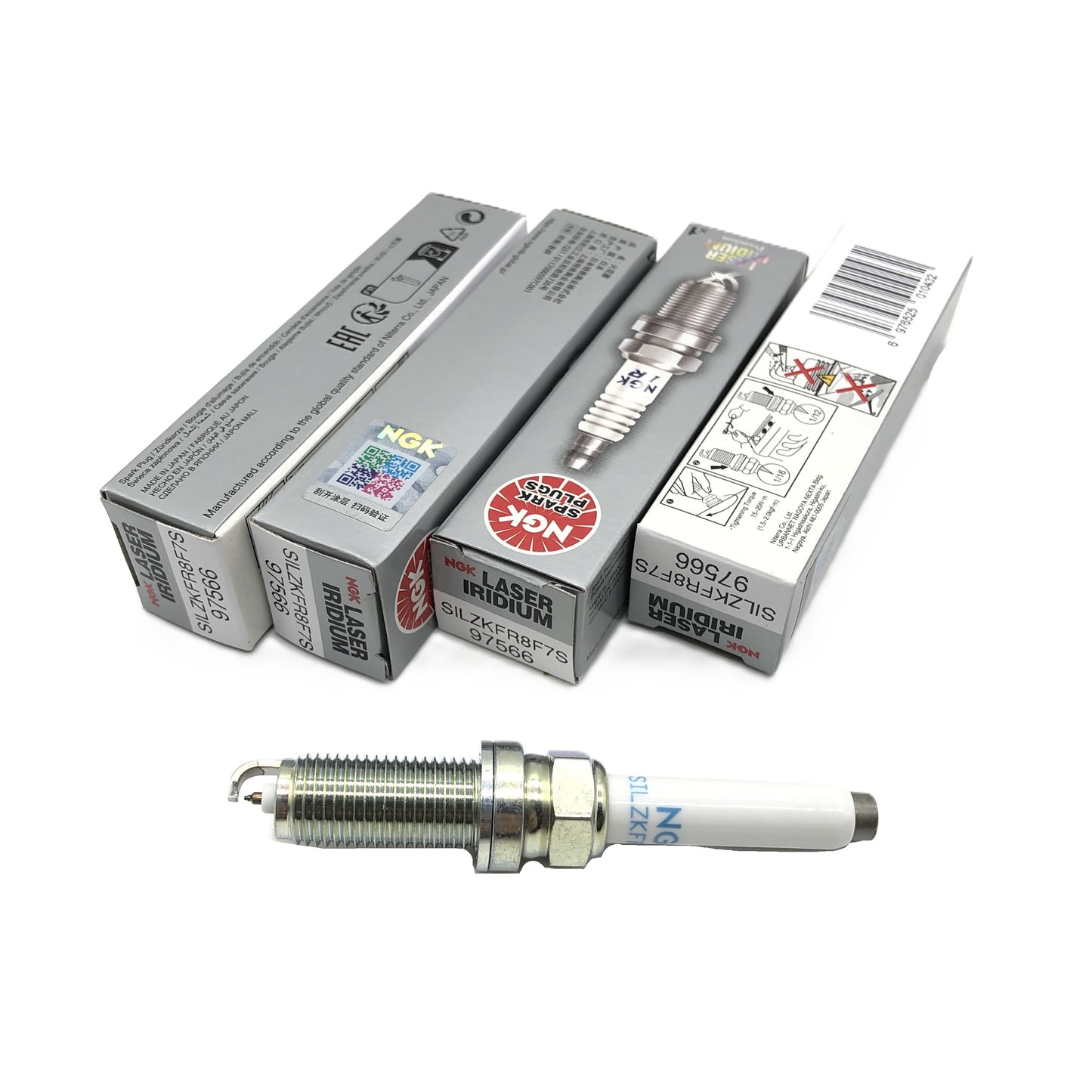 NGK Laser Iridium Spark Plug SILZKFR8F7S image 3 Candru
