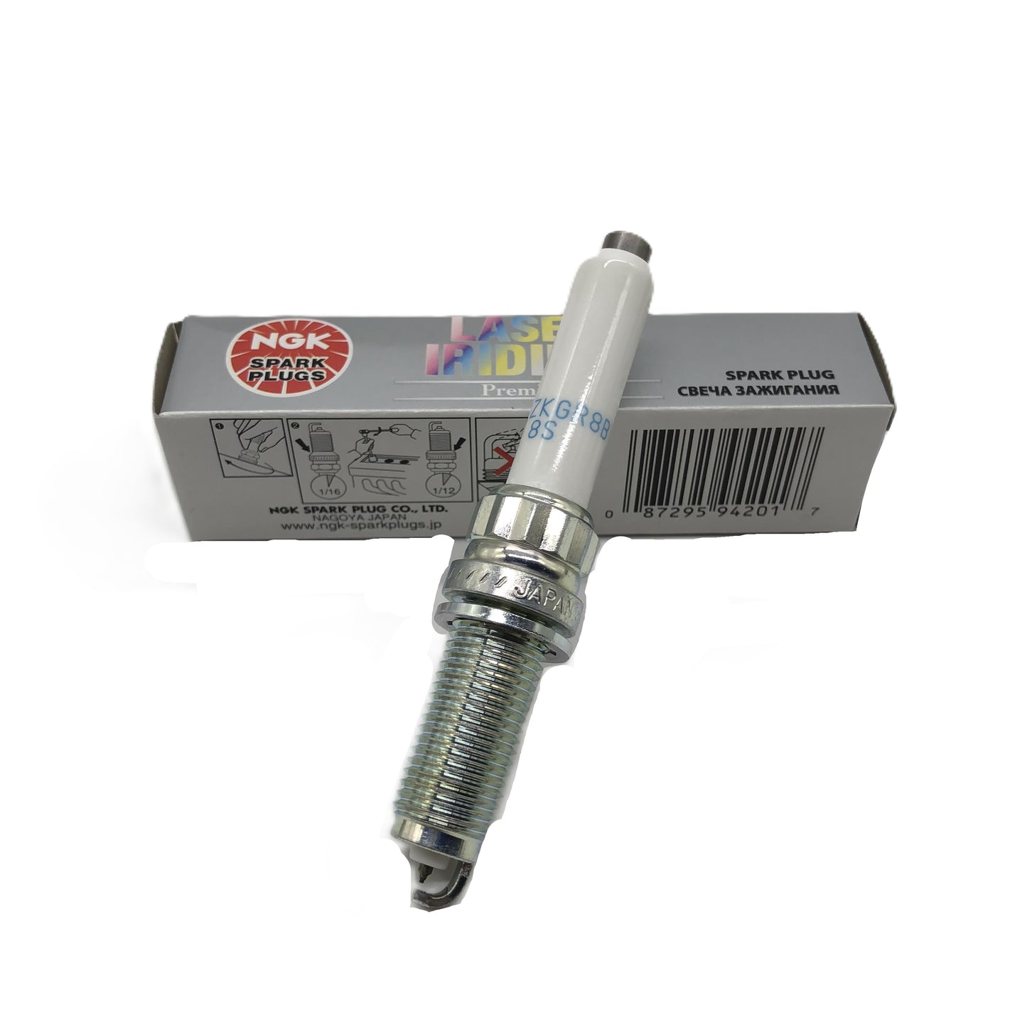 NGK Laser Iridium Spark Plug SILZKGR8B8S image 4 Candru