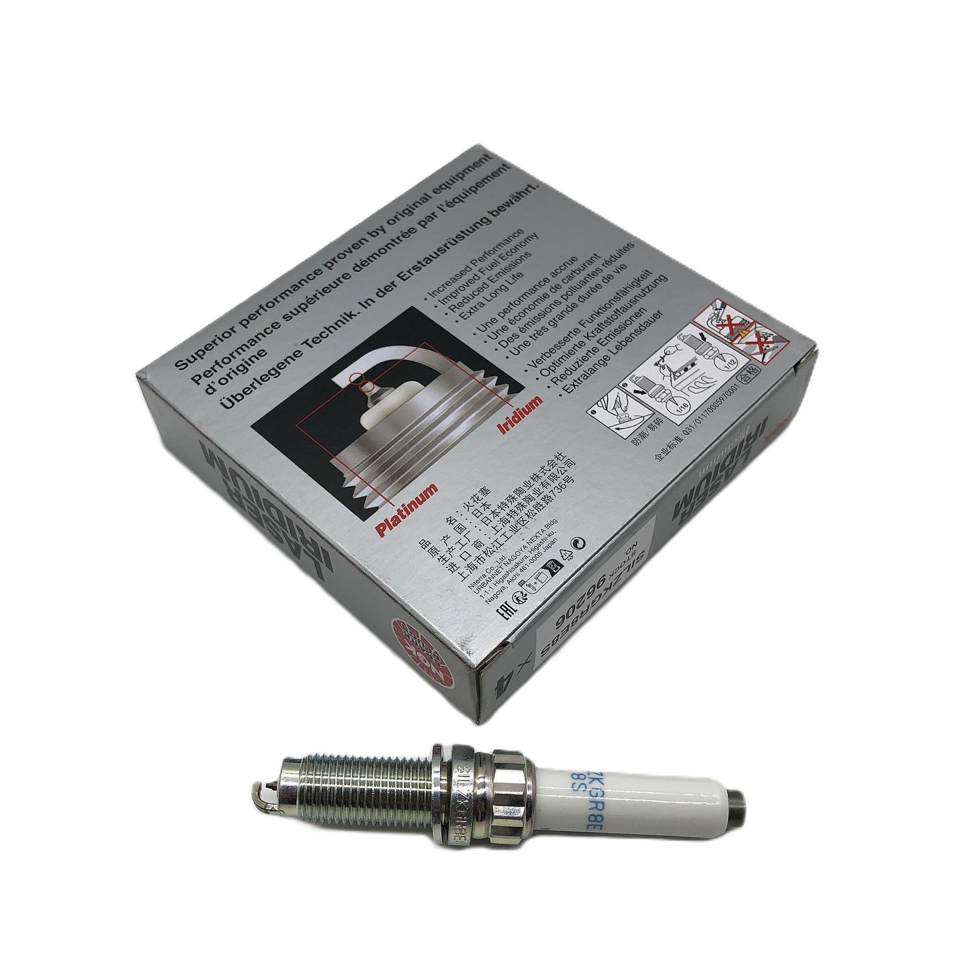 NGK Laser Iridium Spark Plug SILZKGR8E8S image 2 Candru