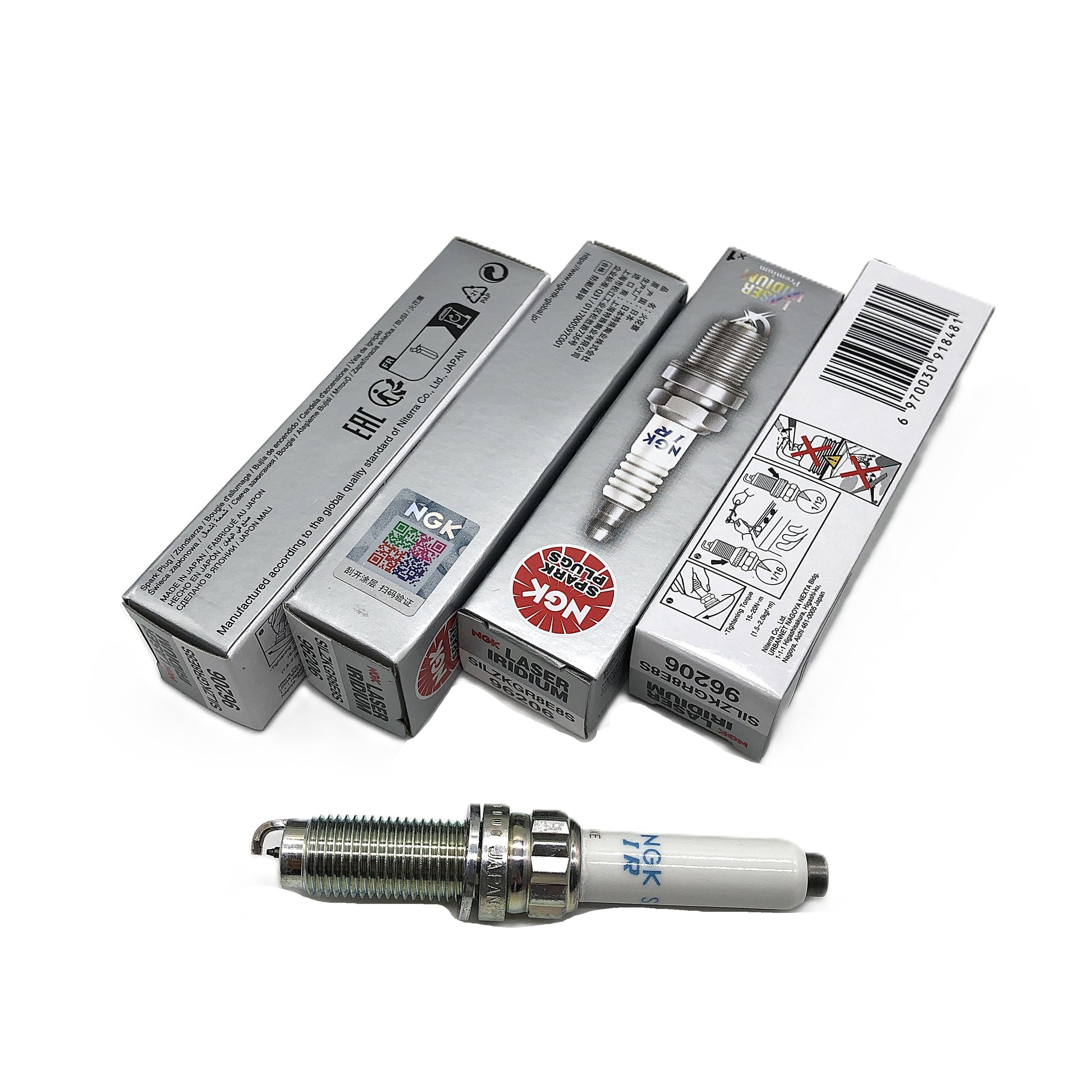 NGK Laser Iridium Spark Plug SILZKGR8E8S image 3 Candru