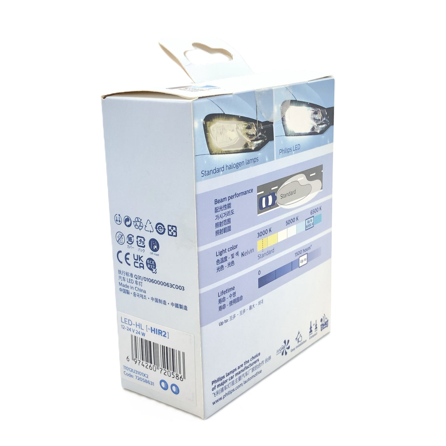 PHILIPS LED Headlight Ultinon Pro3101 HIR2 12V 24V 24W 11012U3101X2