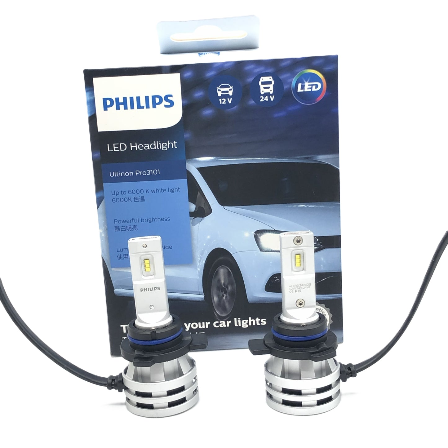 PHILIPS LED Headlight Ultinon Pro3101 HIR2 12V 24V 24W 11012U3101X2