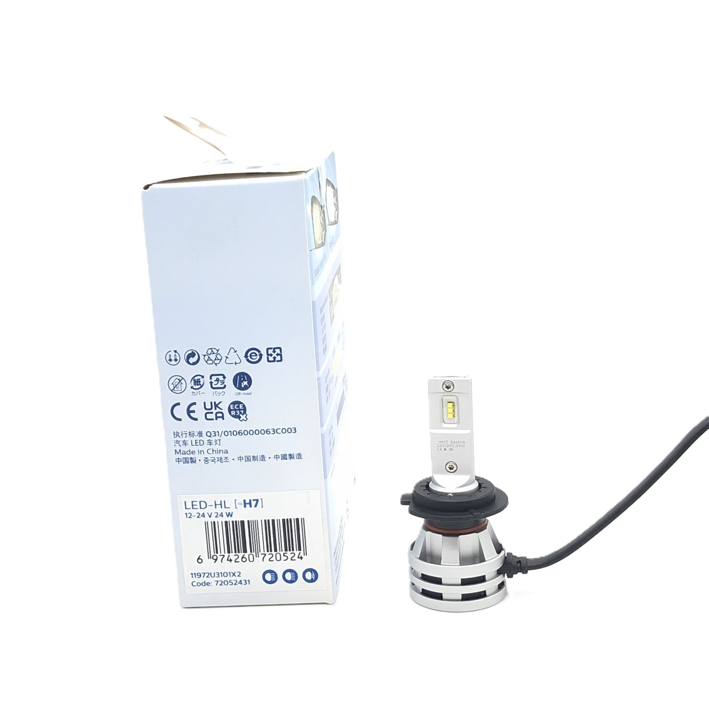 PHILIPS LED Headlight Ultinon Pro3101 H7 12V 24V 24W 11972U3101X2