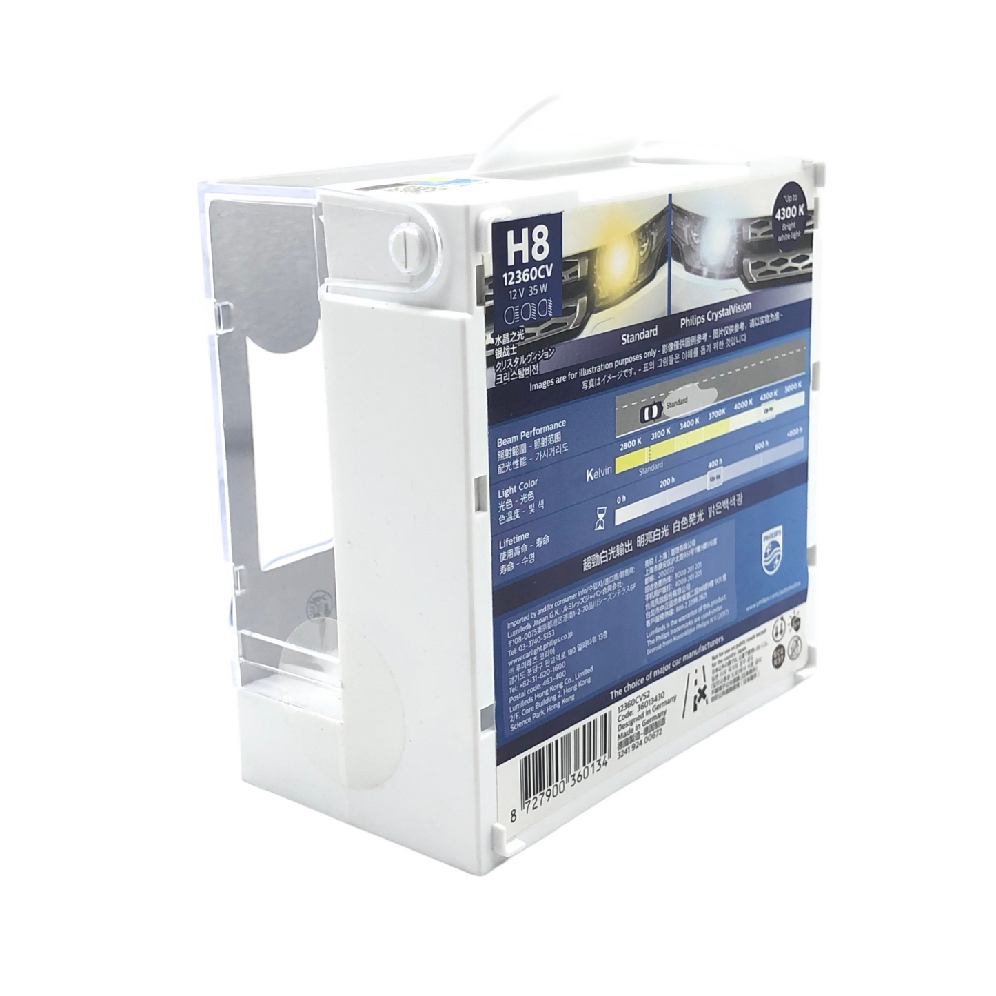 PHILIPS CrystalVision Headlight bulbs 12360CVS2