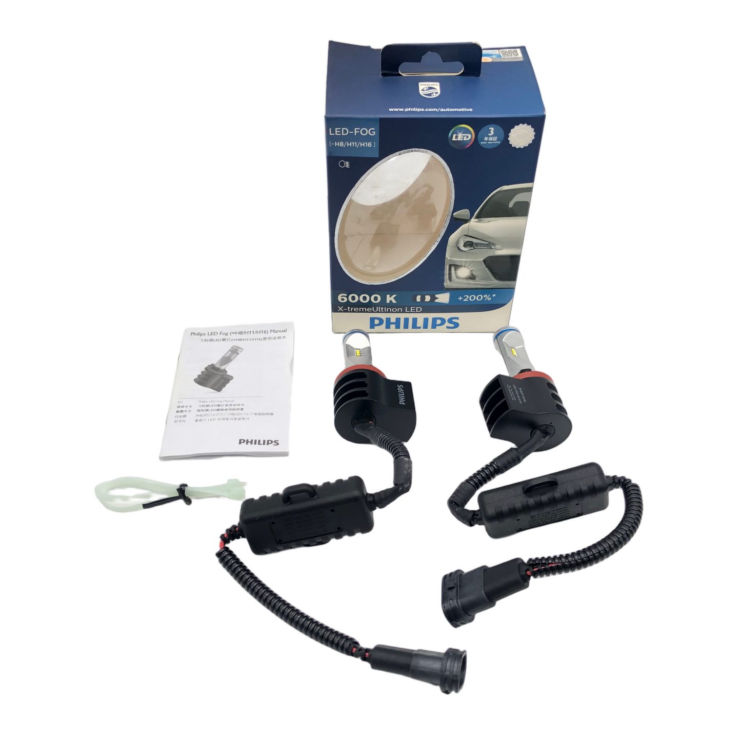 PHILIPS X-tremeUltinon LED Headlight Fog light bulbs ~H8/H11/H16 12V 10W 12834UNIX2