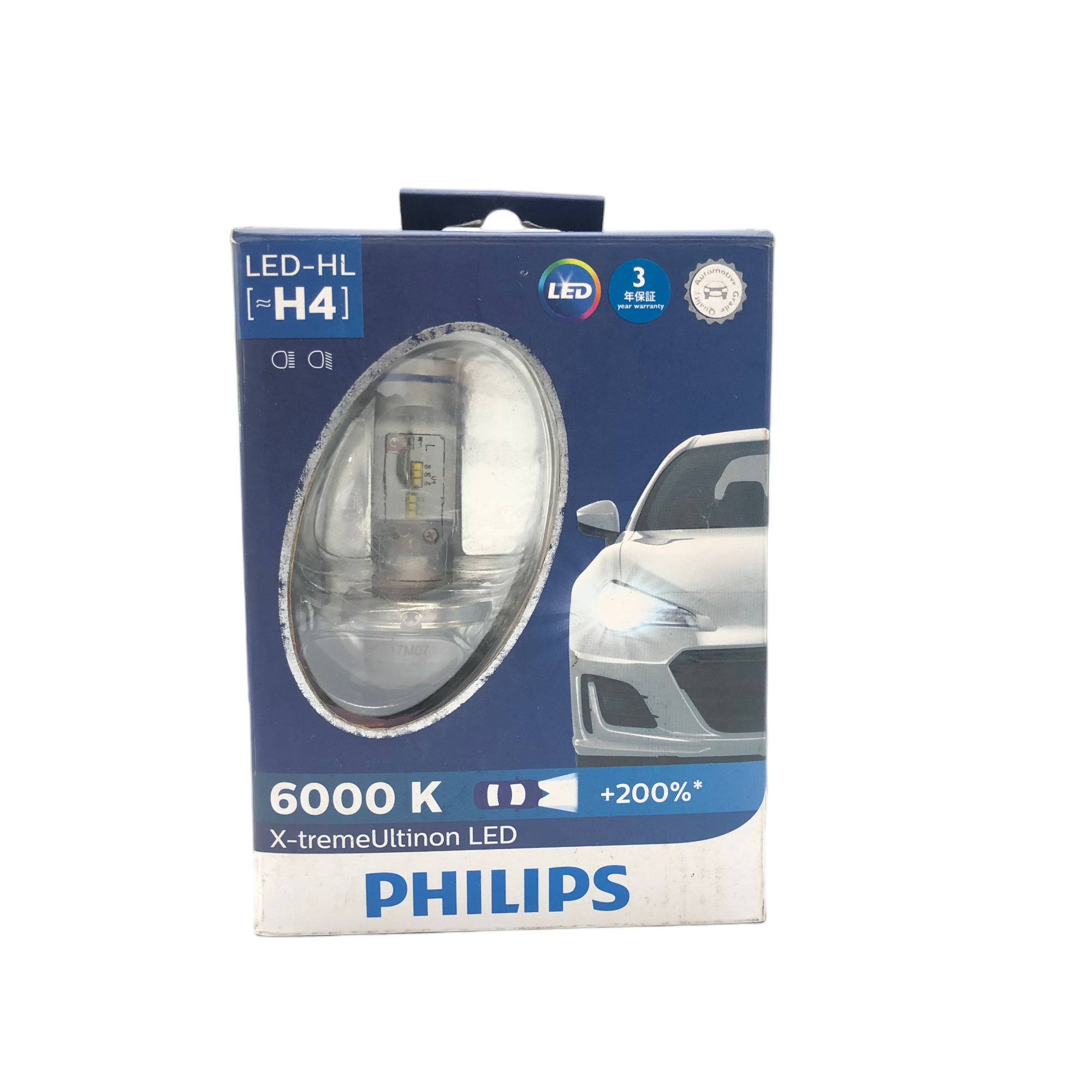 PHILIPS X-tremeUltinon LED Headlight bulbs H4 12V 23/23W 6000K 12953BWX2