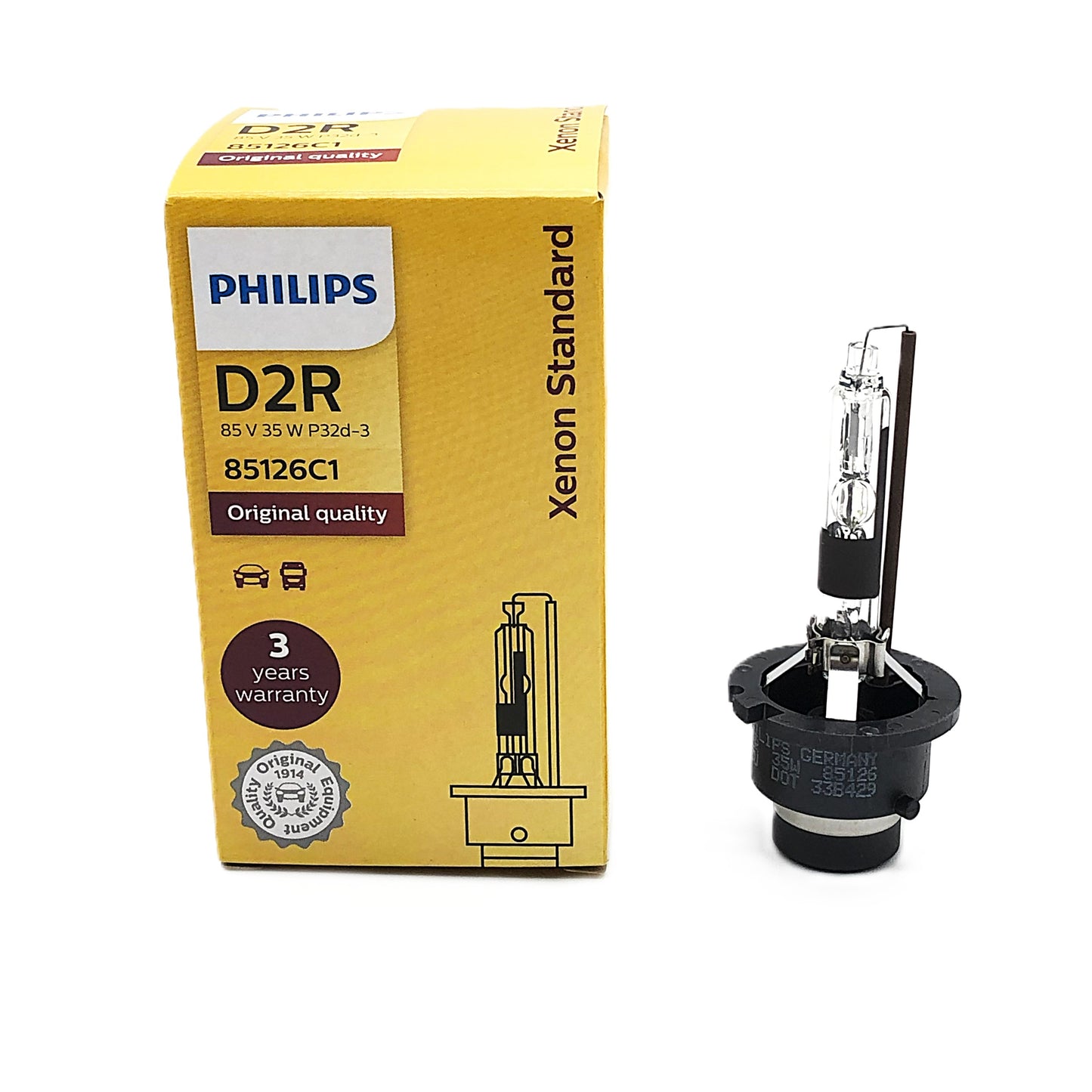 PHILIPS Xenon Standard Headlight Bulb D2R 85V 35W P32d-3 85126C1