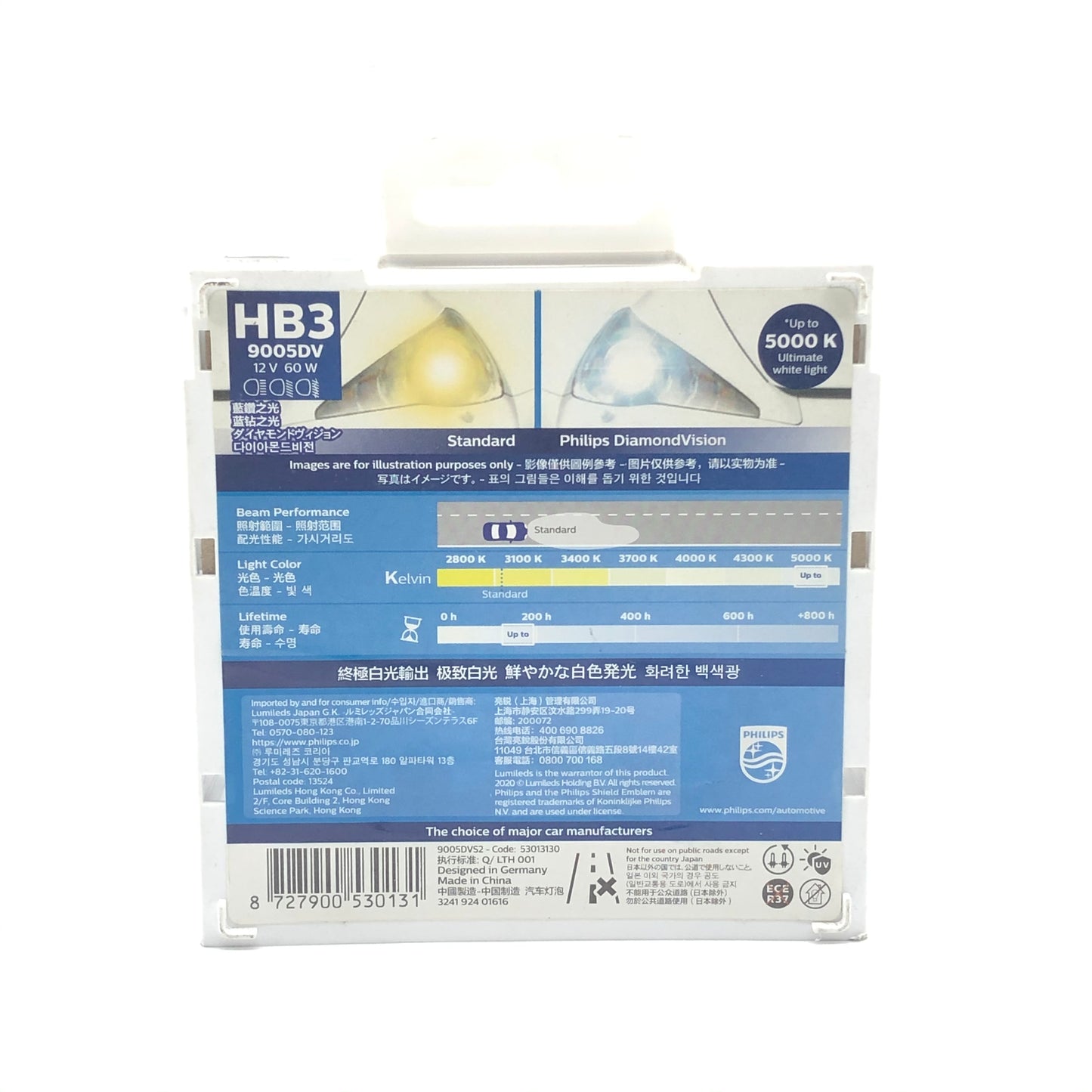 PHILIPS DiamondVision Headlight Bulbs 9005DVS2